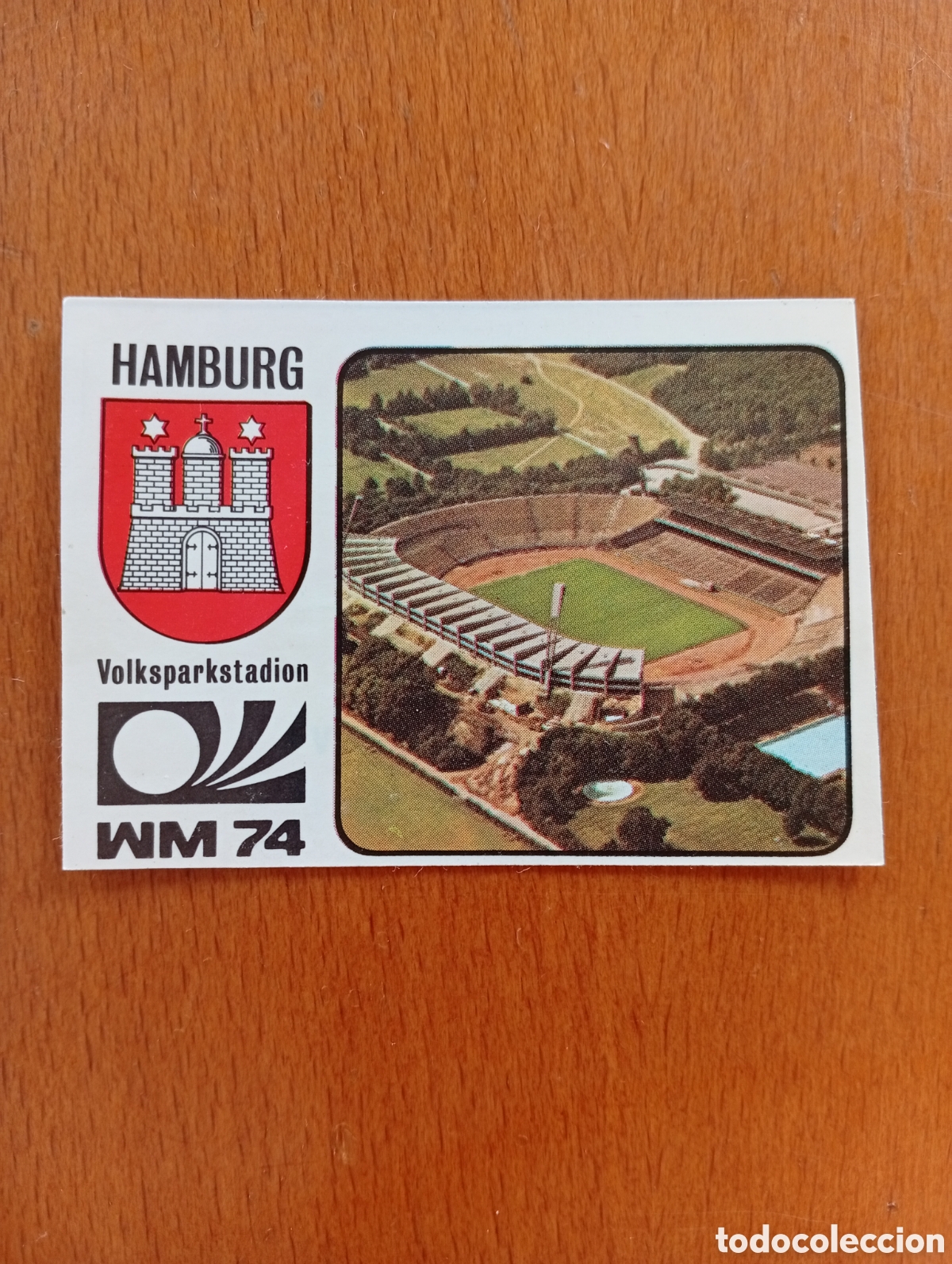 Figurine di Calcio: MUNICH 74 - N&ordm; 73 ESTADIO VOLKSPARKSTADION HAMBURGO - PANINI - CAMPEONATO MUNDIAL DE FUTBOL 1974