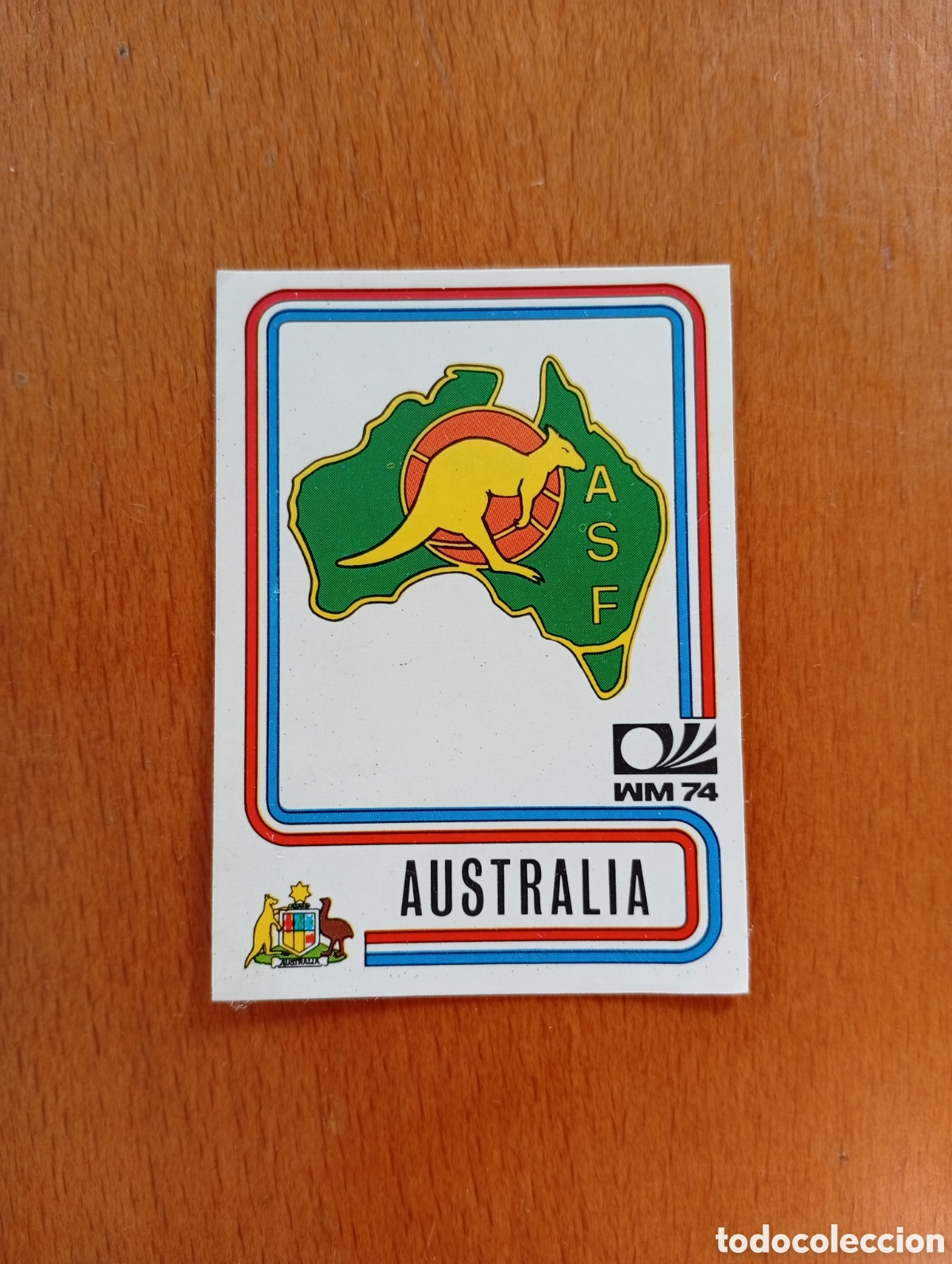 Cromos de f&uacute;tbol: MUNICH 74 - N&ordm; 104 ESCUDO - AUSTRALIA - PANINI - CAMPEONATO MUNDIAL DE FUTBOL 1974
