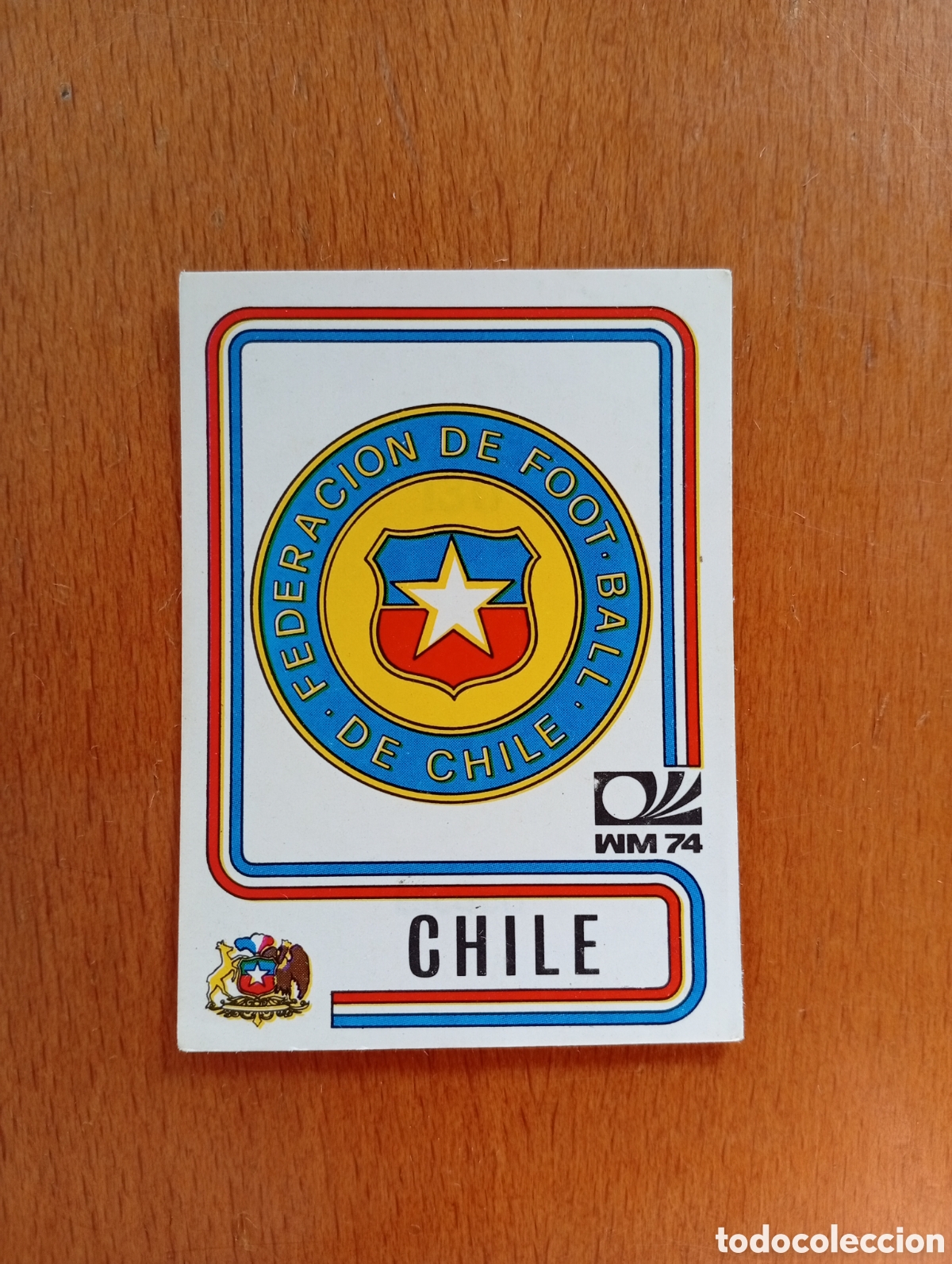 Football Stickers: MUNICH 74 - N&ordm; 130 ESCUDO - CHILE - CAMPEONATO MUNDIAL DE FUTBOL 1974