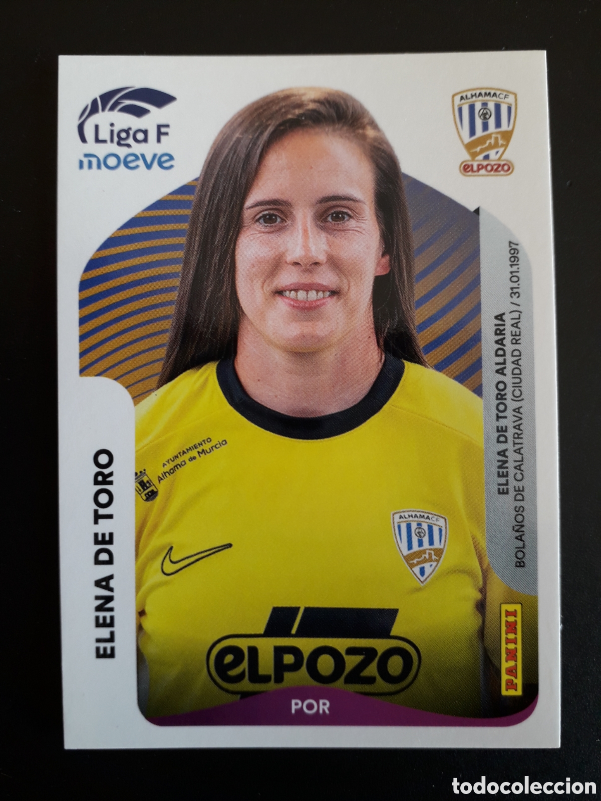 Cartes &agrave; collectionner de Football: ELENA DEL TORO ALHAMA N&deg; 4 LIGA F FEMENINA 2025 2026 25 26 PANINI SIN PEGAR PEDIDO M&Iacute;NIMO 3&euro;