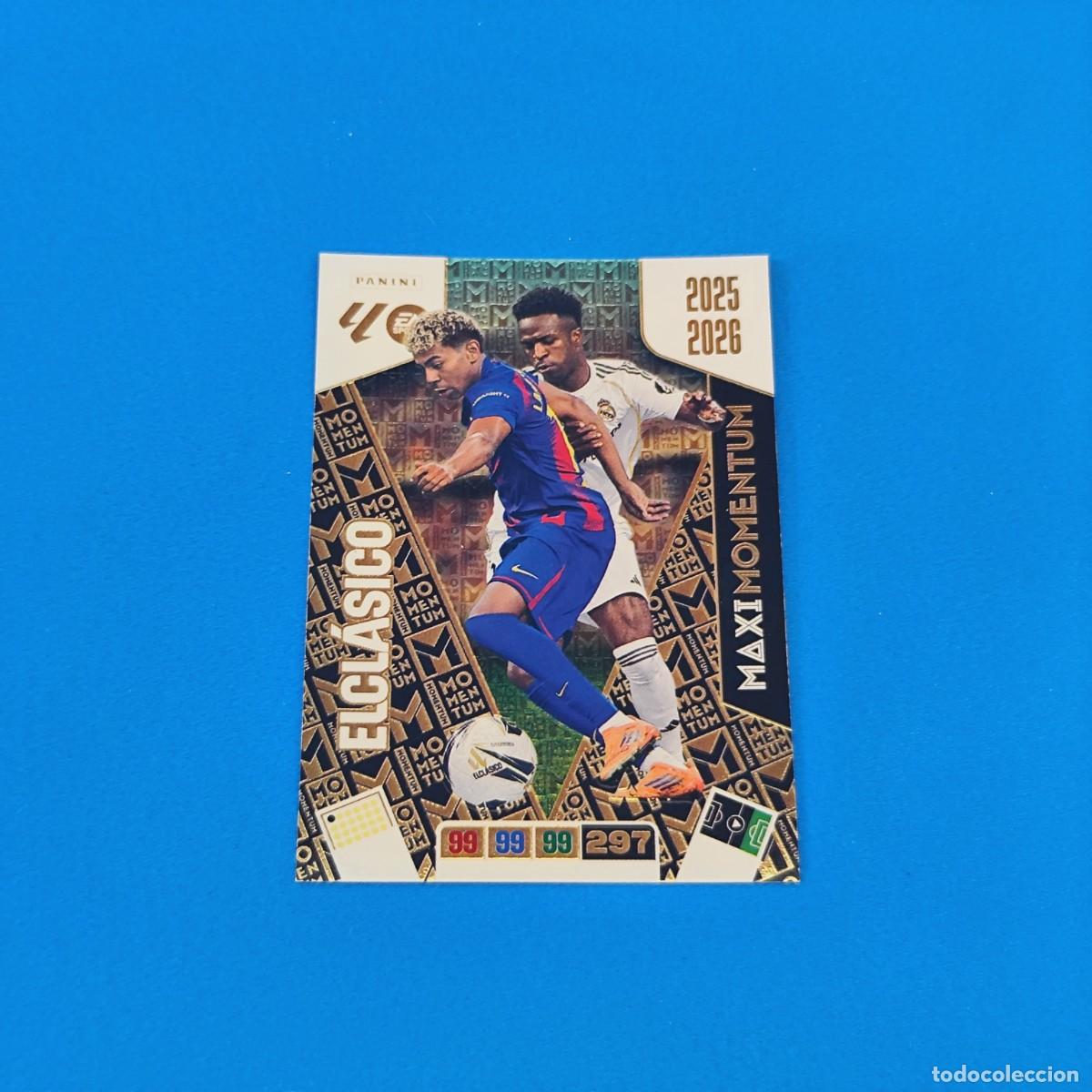 Cromos de f&uacute;tbol: Adrenalyn 2025 2026 / 25 26 Maxi Momentum El Cl&aacute;sico Vinicius Lamine Yamal