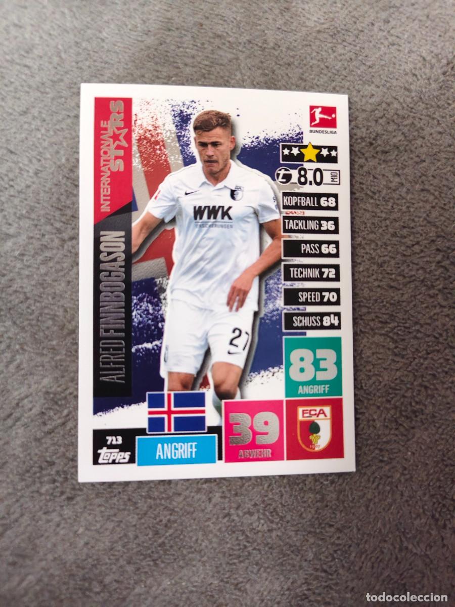 Cromos de f&uacute;tbol: 713 BUNDESLIGA 2020 2021 ALFRED FINNBOGASON FC AUGSBURG MATCH ATTAX EXTRA 20 21 TOPPS ABA