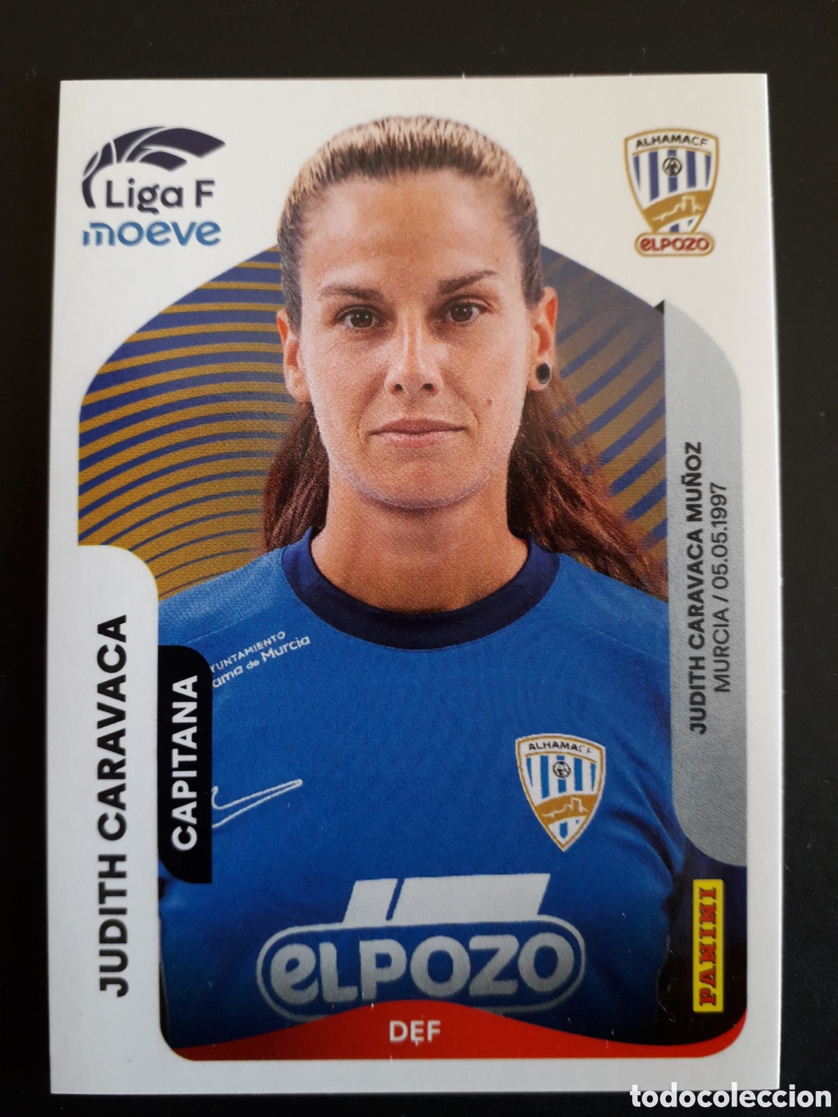 Cromos de f&uacute;tbol: JUDITH CARAVACA ALHAMA N&deg; 8 A LIGA F FEMENINA 2025 2026 25 26 PANINI SIN PEGAR PEDIDO M&Iacute;NIMO 3&euro;