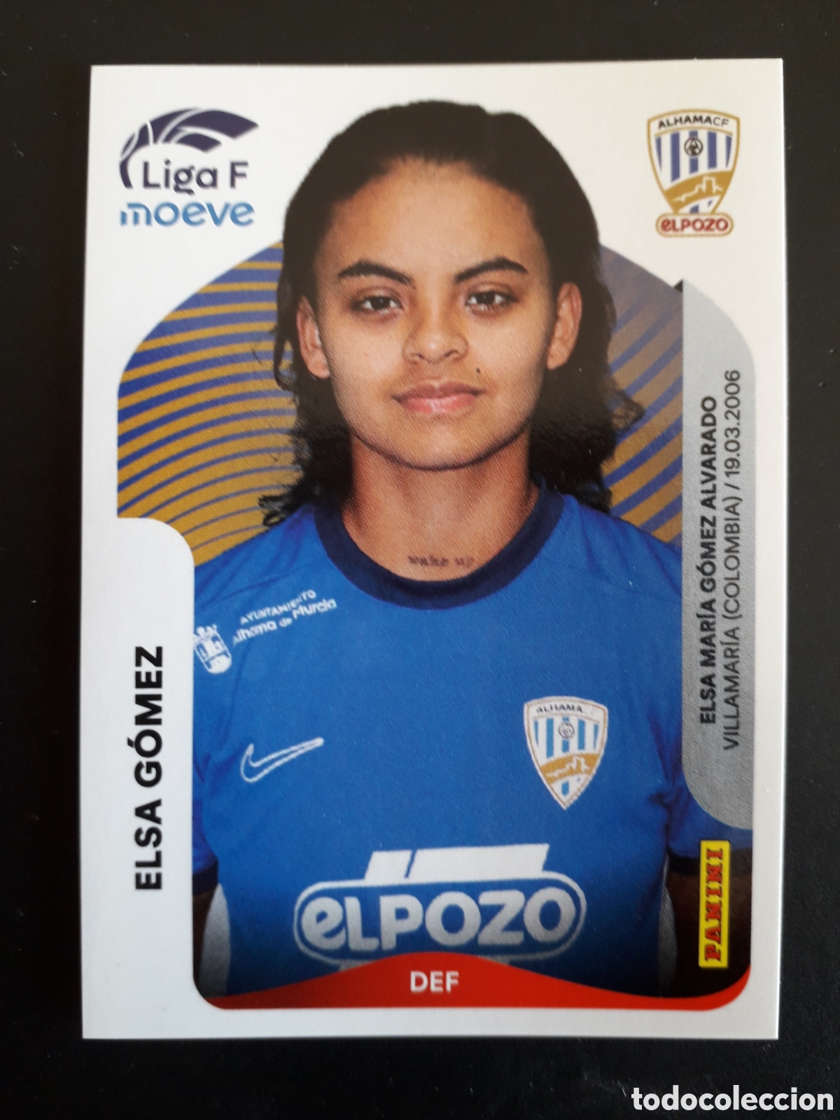 Cromos de f&uacute;tbol: ELSA G&Oacute;MEZ ALHAMA N&deg; 11 LIGA F FEMENINA 2025 2026 25 26 PANINI SIN PEGAR PEDIDO M&Iacute;NIMO 3&euro;