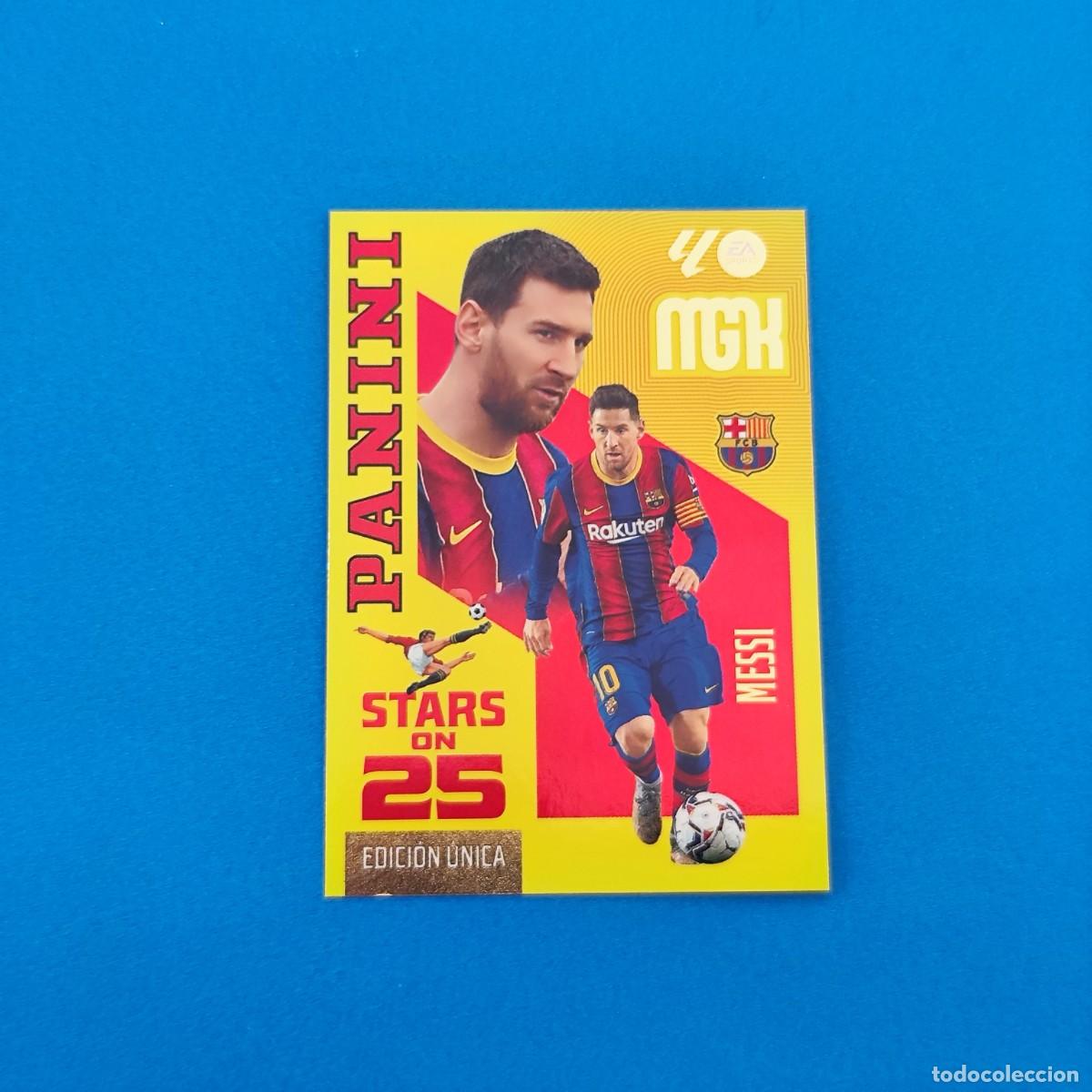 Cromos de f&uacute;tbol: Megacracks 2026 2027 / 26 27 Messi STARS ON 25 Edici&oacute;n &Uacute;nica Barcelona