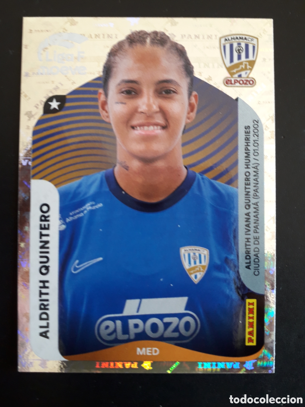 Cromos de f&uacute;tbol: ALDRITH QUINTERO ALHAMA N&deg; 13 LIGA F FEMENINA 2025 2026 25 26 PANINI SIN PEGAR PEDIDO M&Iacute;NIMO 3&euro;