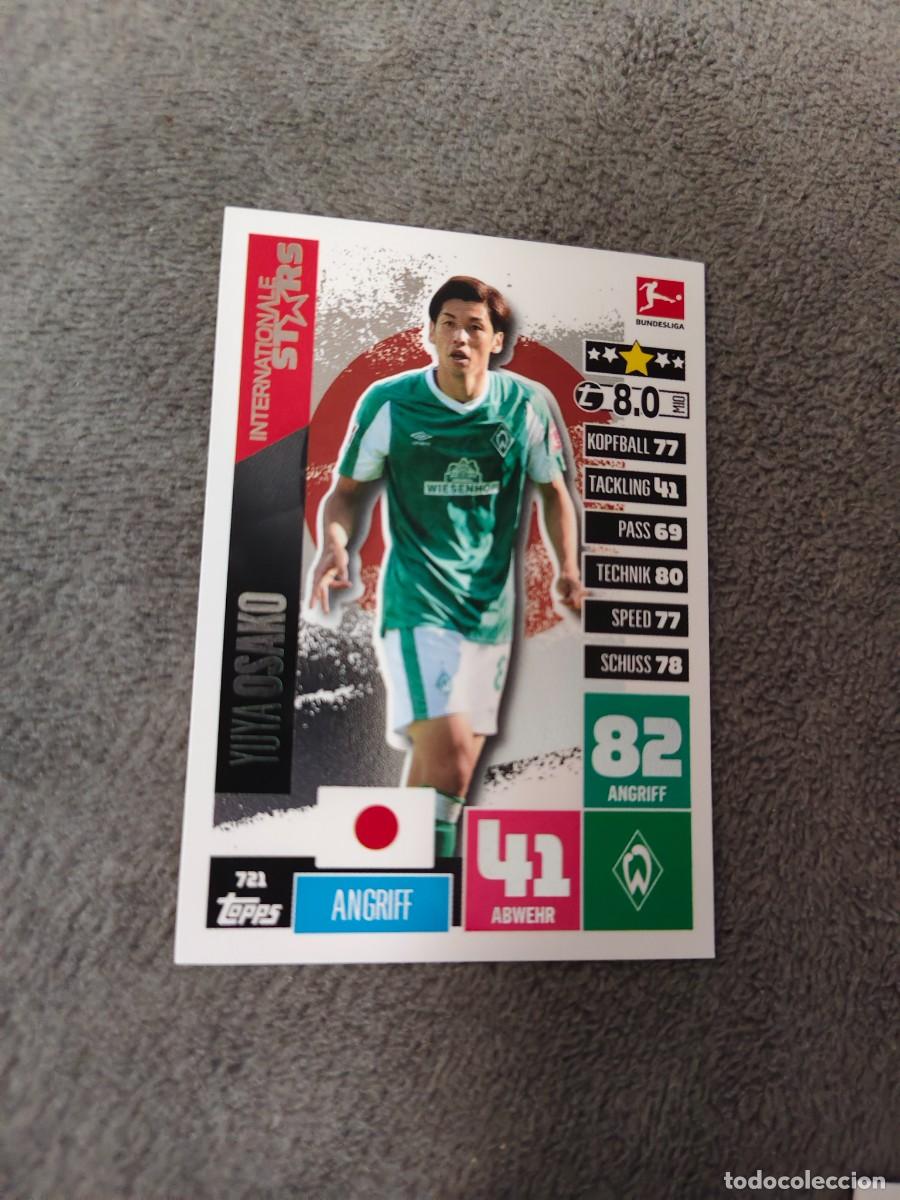 Cromos de f&uacute;tbol: 721 BUNDESLIGA 2020 2021 YUYA OSAKO SV WERDER BREMEN MATCH ATTAX EXTRA 20 21 TOPPS ABA
