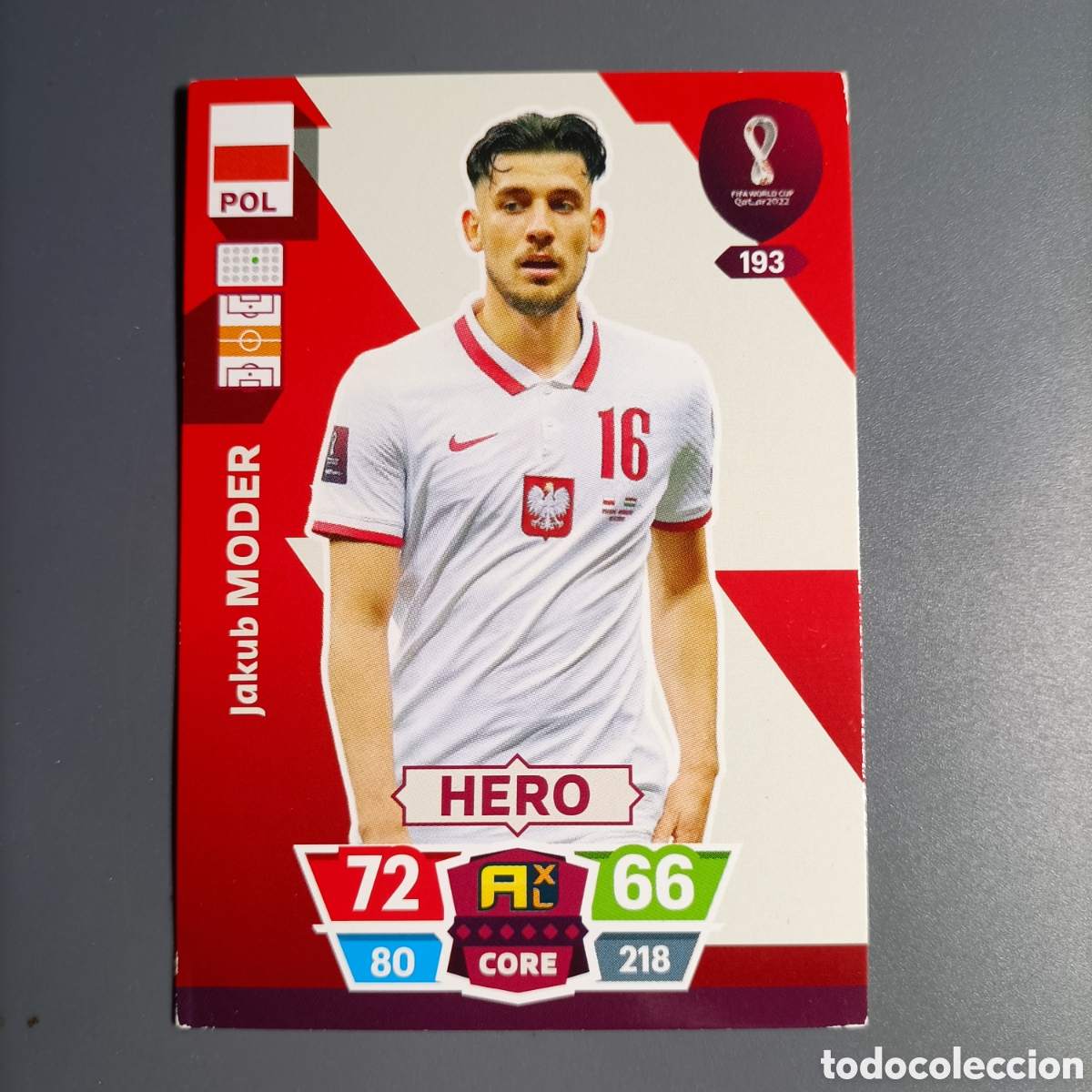 Cromos de f&uacute;tbol: ADRENALYN. FIFA WORLD CUP QATAR 2022. (POL.) №193 JAKUB MODER