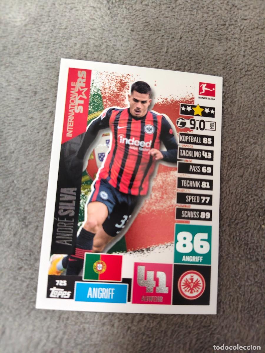 Cromos de f&uacute;tbol: 725 BUNDESLIGA 2020 2021 ANDR&Eacute; SILVA EINTRACHT FRANKFURT MATCH ATTAX EXTRA 20 21 TOPPS ABA