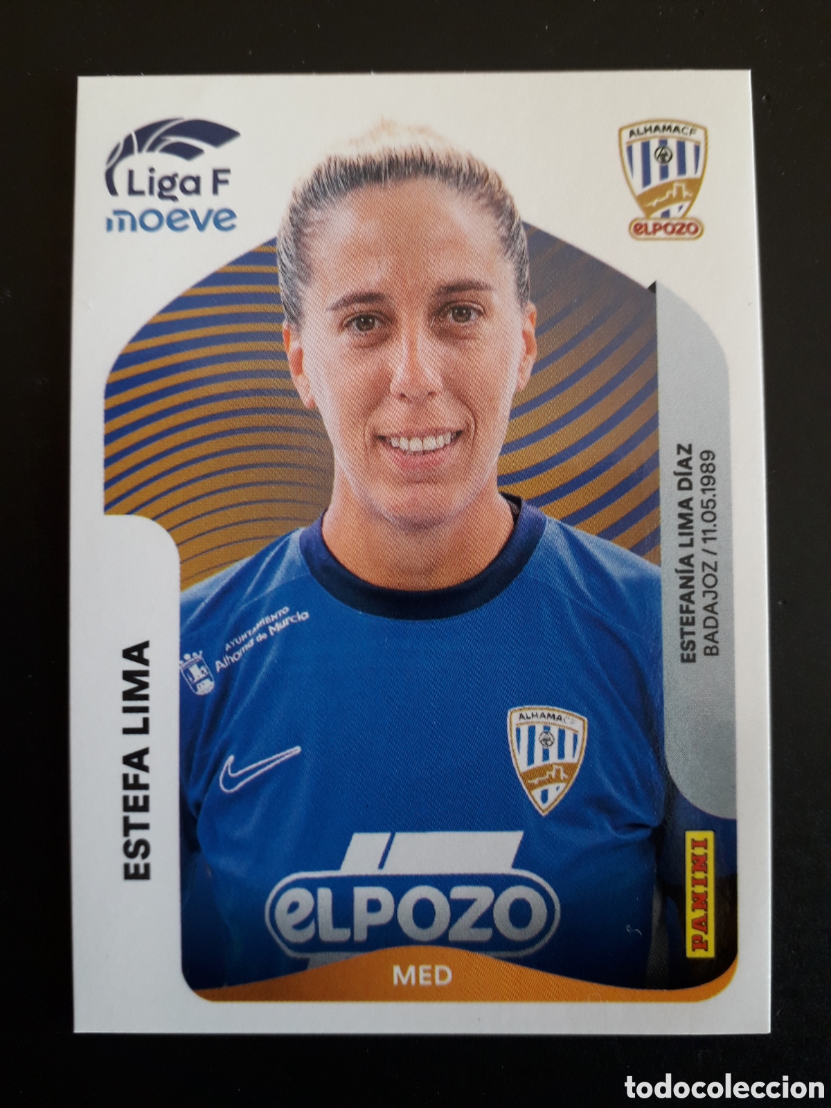 Cromos de f&uacute;tbol: ESTEFA LIMA ALHAMA N&deg; 16 B LIGA F FEMENINA 2025 2026 25 26 PANINI SIN PEGAR PEDIDO M&Iacute;NIMO 3&euro;