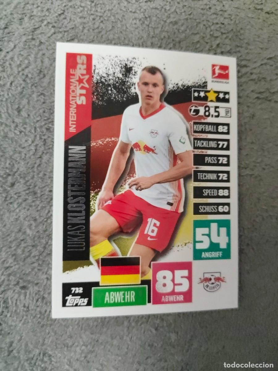 Cromos de f&uacute;tbol: 732 BUNDESLIGA 2020 2021 LUKAS KLOSTERMANN RB LEIPZIG MATCH ATTAX EXTRA 20 21 TOPPS ABA
