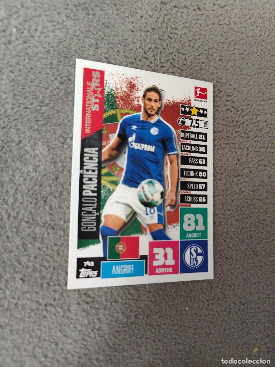 Cromos de f&uacute;tbol: 743 BUNDESLIGA 2020 2021 GONCALO PACI&Eacute;NCIA FC SCHALKE 04 MATCH ATTAX EXTRA 20 21 TOPPS ABA
