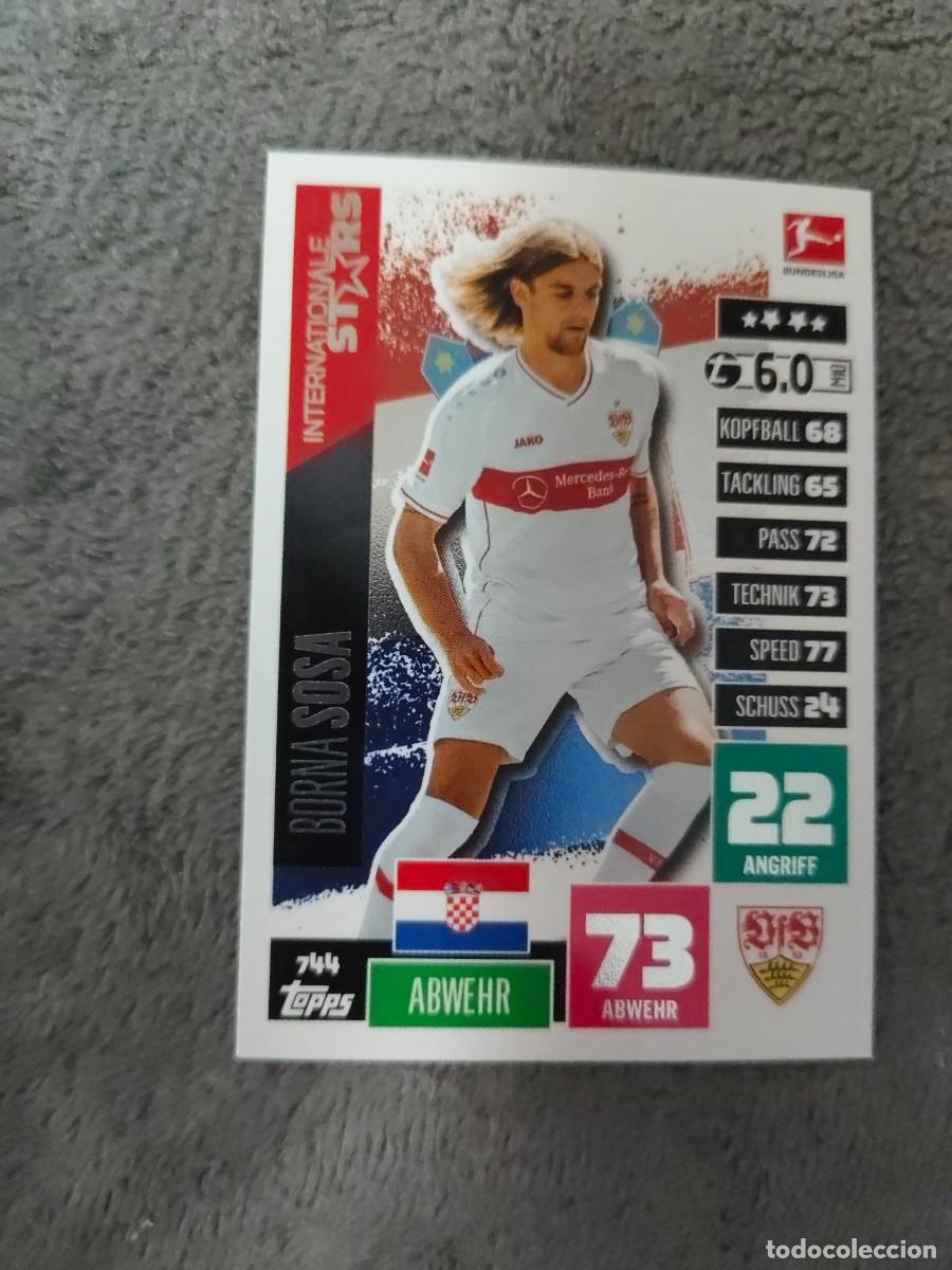 Cromos de f&uacute;tbol: 744 BUNDESLIGA 2020 2021 BORNA SOSA VFB STUTTGART MATCH ATTAX EXTRA 20 21 TOPPS ABA