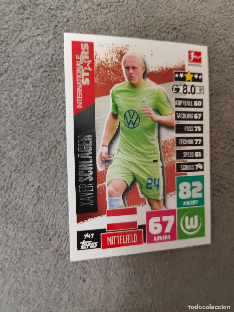 Cromos de f&uacute;tbol: 747 BUNDESLIGA 2020 2021 XAVER SCHLAGER VFL WOLFSBURG MATCH ATTAX EXTRA 20 21 TOPPS ABA
