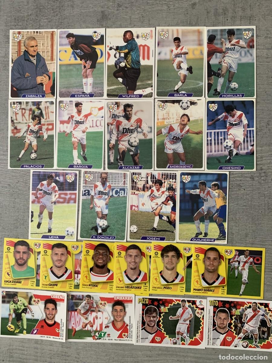Cromos de f&uacute;tbol: LOTE DE CROMOS DE FUTBOL DEL RAYO VALLECANO