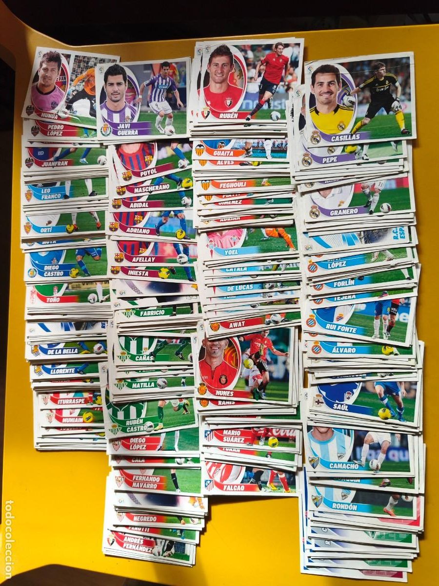 Cromos de f&uacute;tbol: liga 2012 13, contiene 340 cromos