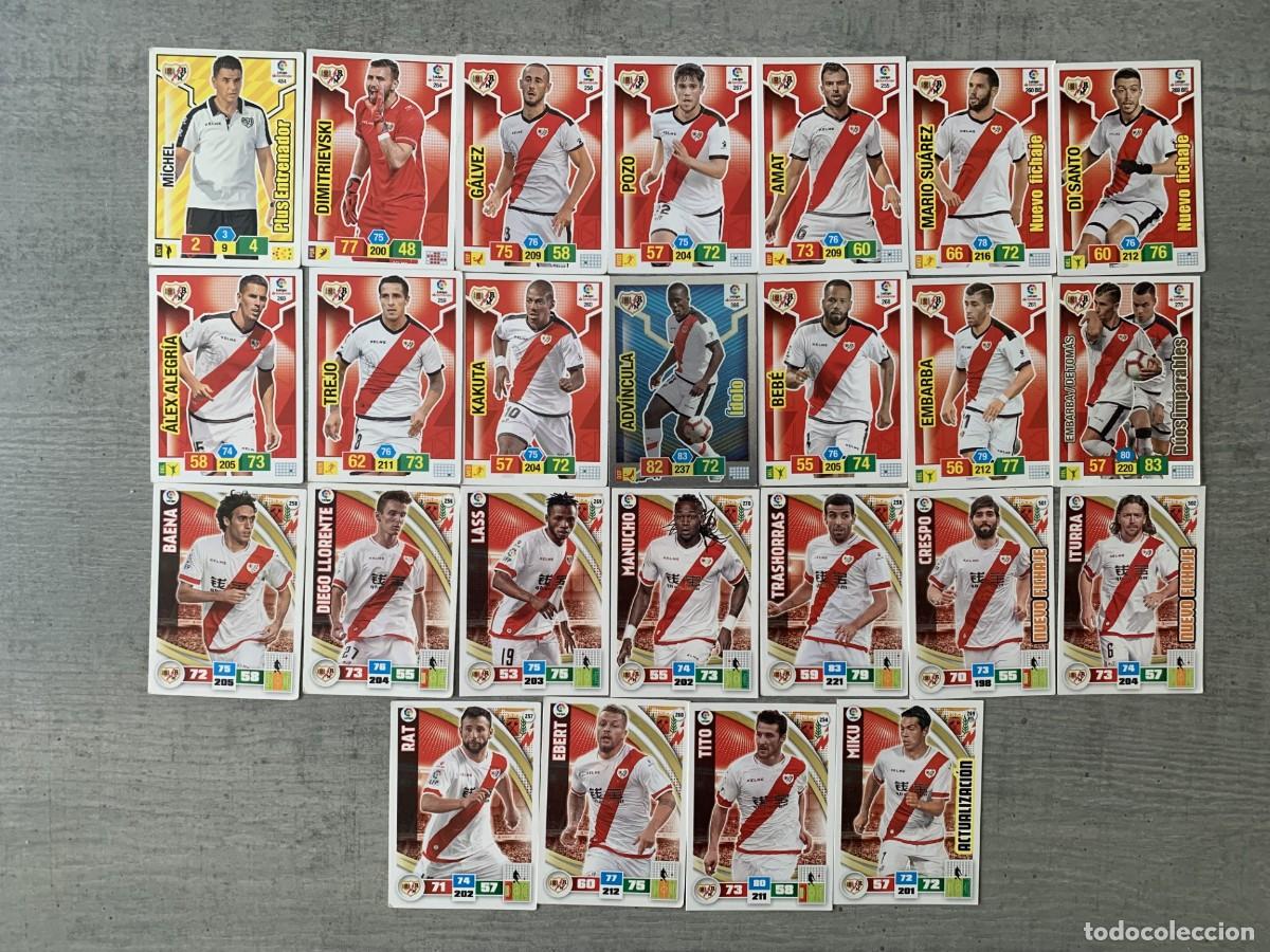 Cromos de f&uacute;tbol: LOTE DE CROMOS DE FUTBOL DEL RAYO VALLECANO