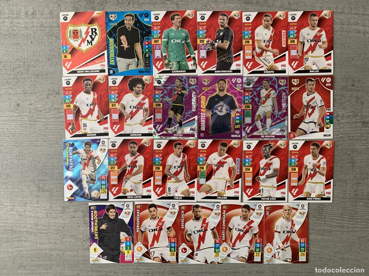 Cromos de f&uacute;tbol: LOTE DE CROMOS DE FUTBOL DEL RAYO VALLECANO