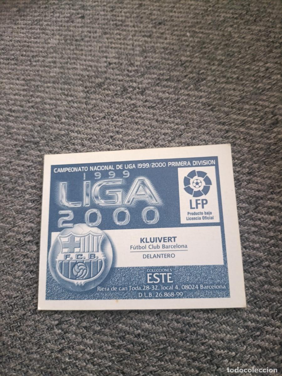 Cromos de f&uacute;tbol: Ed.este 99/00 Kluivert Barcelona - Foto 2