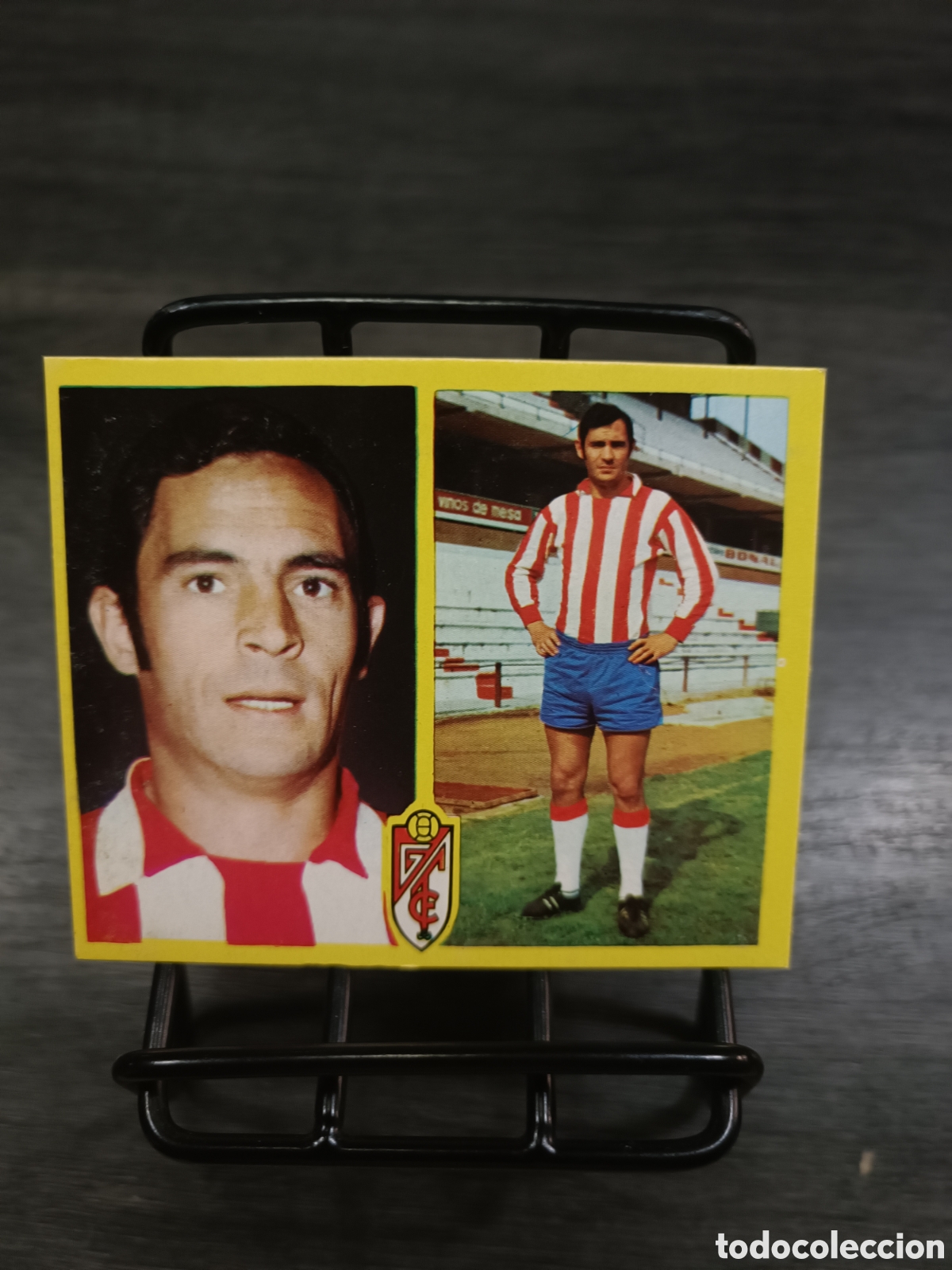 Cromos de f&uacute;tbol: 1972 Liga Este Barrenechea granada despegado