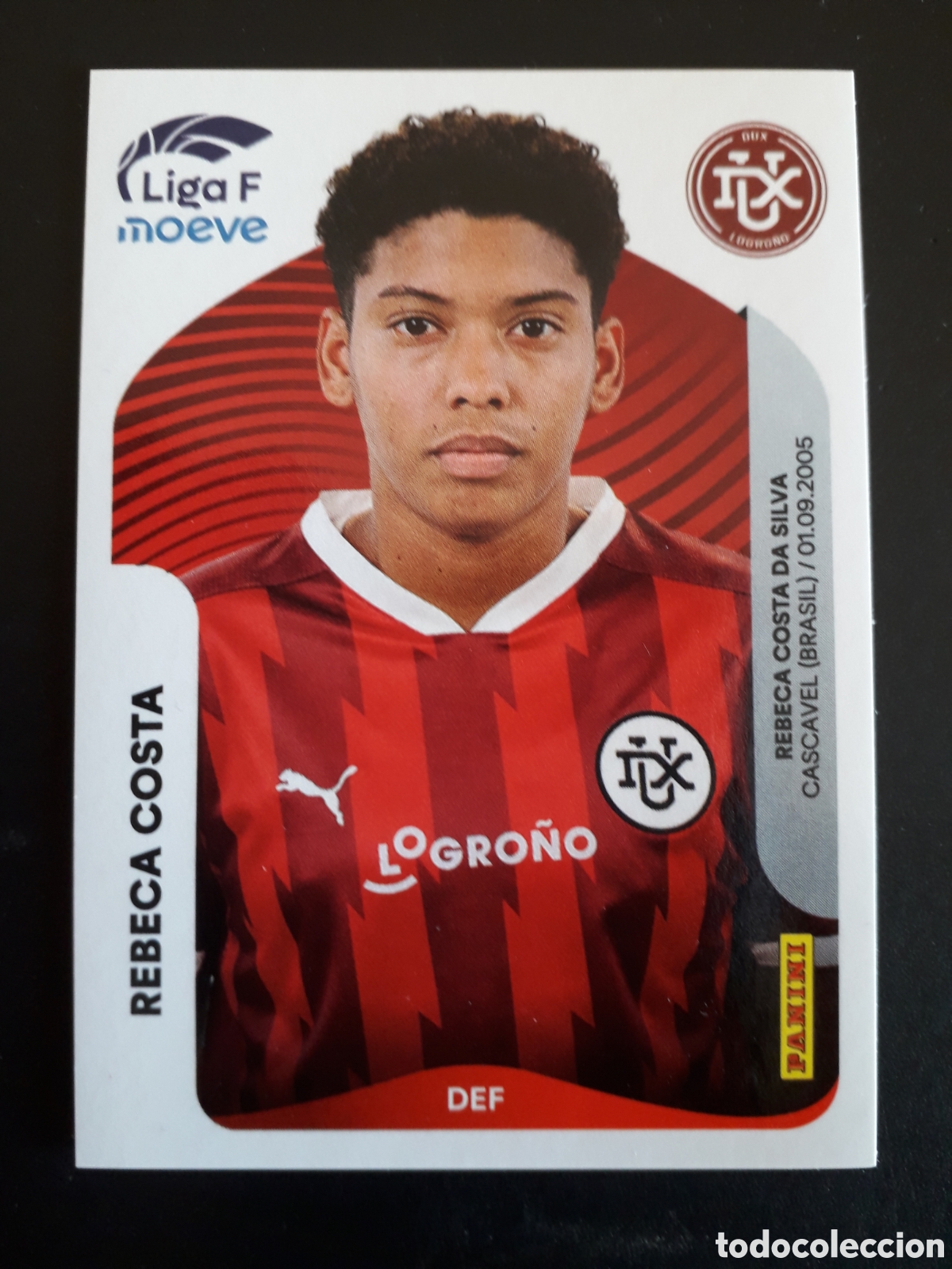 Cromos de f&uacute;tbol: REBECA COSTA LOGRO&Ntilde;O N&deg; 147 LIGA F FEMENINA 2025 2026 25 26 PANINI SIN PEGAR PEDIDO M&Iacute;NIMO 3&euro;