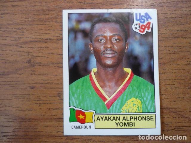 Fu&szlig;ball-Sticker: CROMO ALBUM USA 94 PANINI N&ordm; 133 AYAKAN YOMBI (CAMERUN) - SIN PEGAR MUNDIAL FUTBOL 1994 WORLD CUP