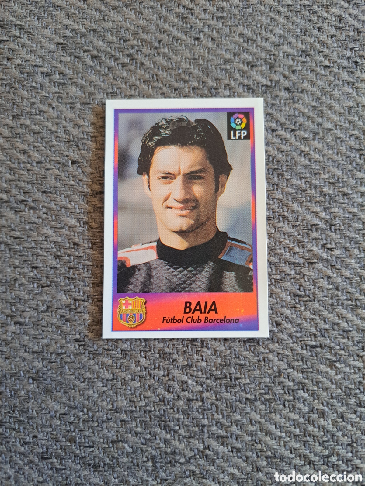 Fu&szlig;ball-Sticker: Baia. N&deg;2. Barcelona. Bollycao Liga 96-97. Sigue la Liga.