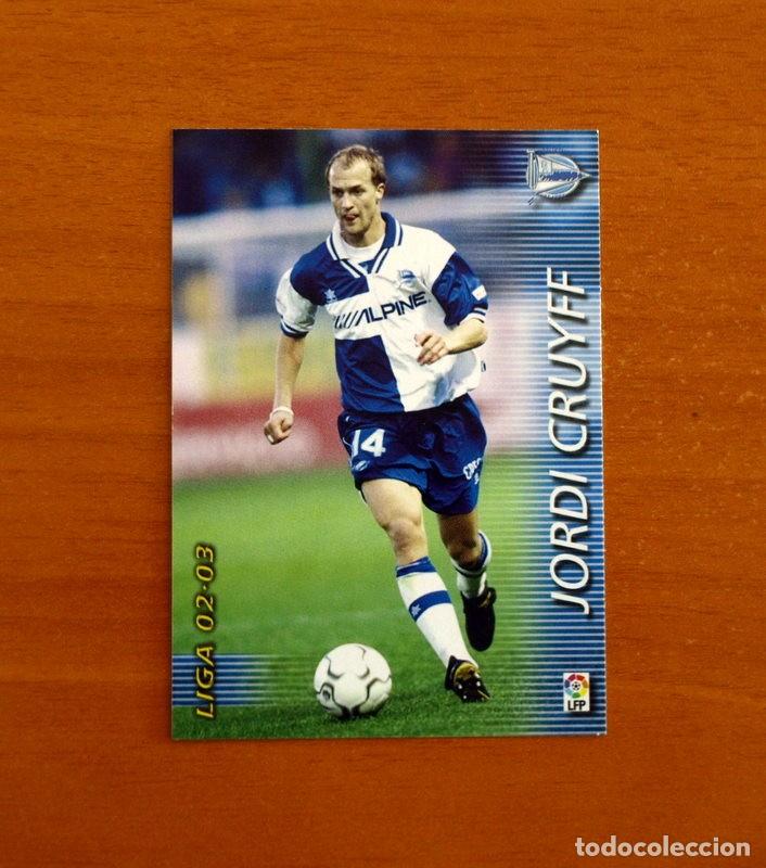 Cromos de f&uacute;tbol: Alav&eacute;s - N&ordm; 13 Jordi Cruyff - Mega Fichas Liga 2002-2003, 02-03 - Megafichas Panini Sports