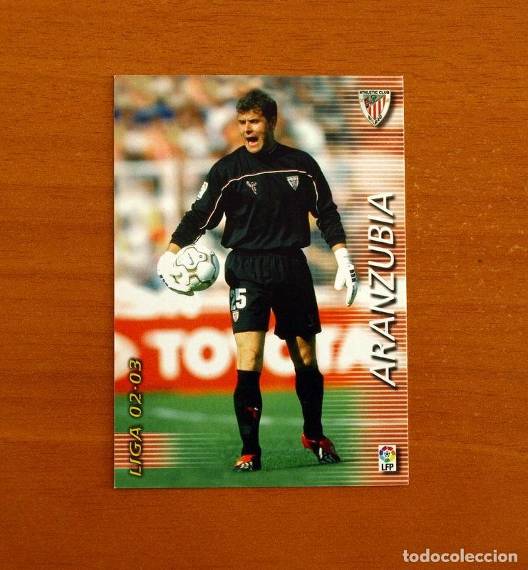 Cromos de f&uacute;tbol: Athletic de Bilbao - N&ordm; 21 Aranzubia - Mega Fichas Liga 2002-2003, 02-03 - Megafichas Panini Sports
