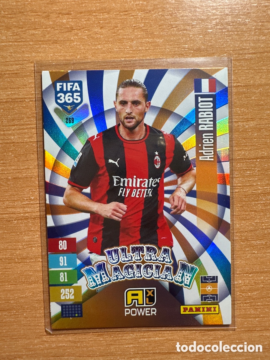 Cromos de f&uacute;tbol: 269 ADRIEN RABIOT ADRENALYN 365 AC MILAN ULTRA MAGICIAN 2026 2027 FIFA PANINI