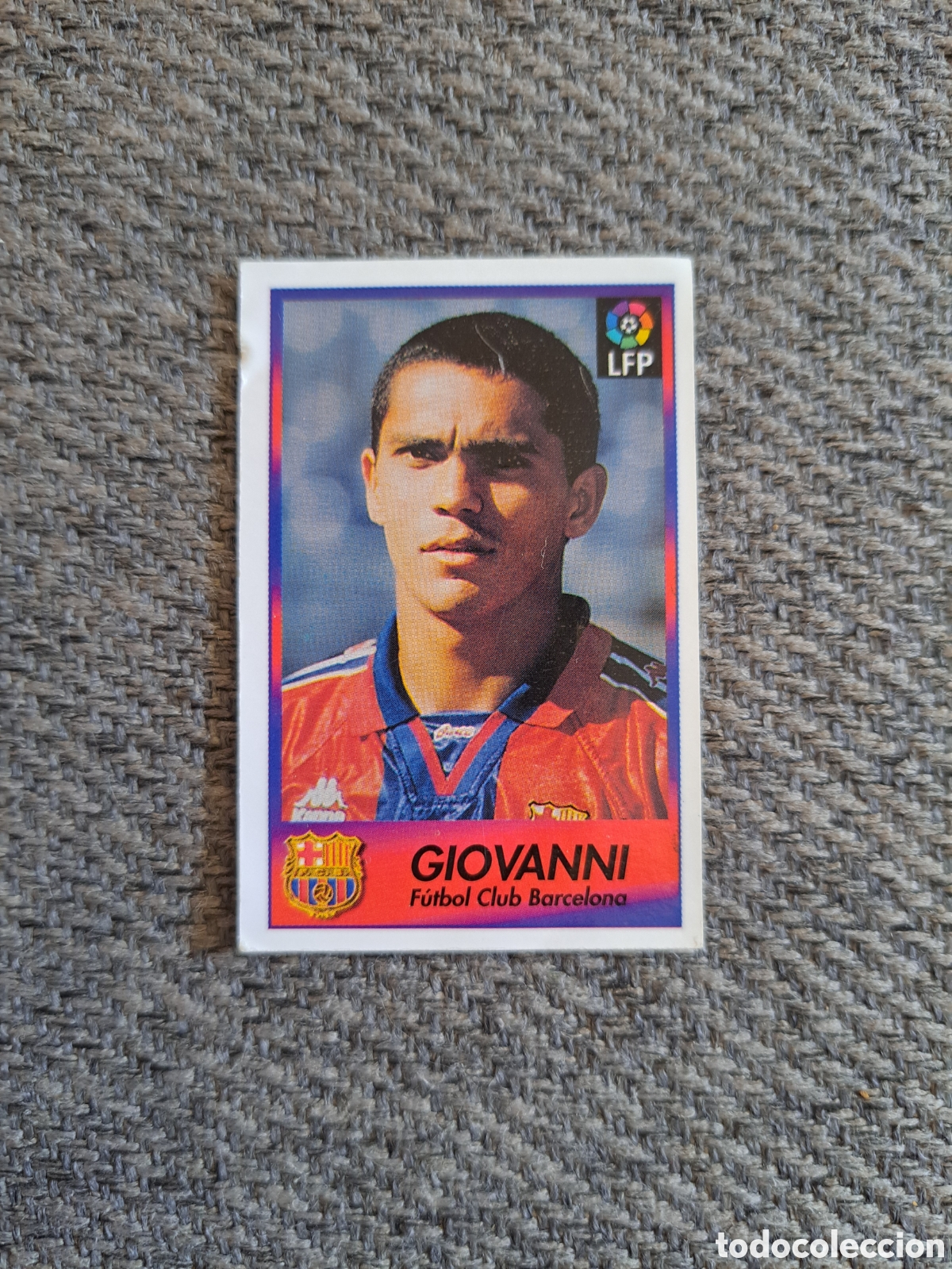 Cromos de f&uacute;tbol: Giovanni. N&deg;10. Barcelona. Bollycao Liga 96-97. Sigue la Liga