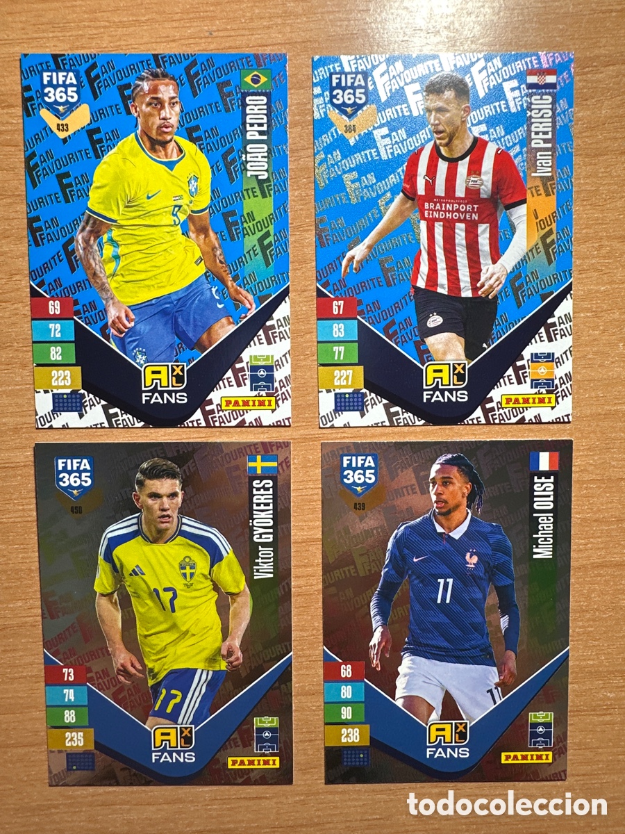 Cromos de f&uacute;tbol: LOTE 4 FANS FAVORITE ADRENALYN FIFA 365 2026-2027