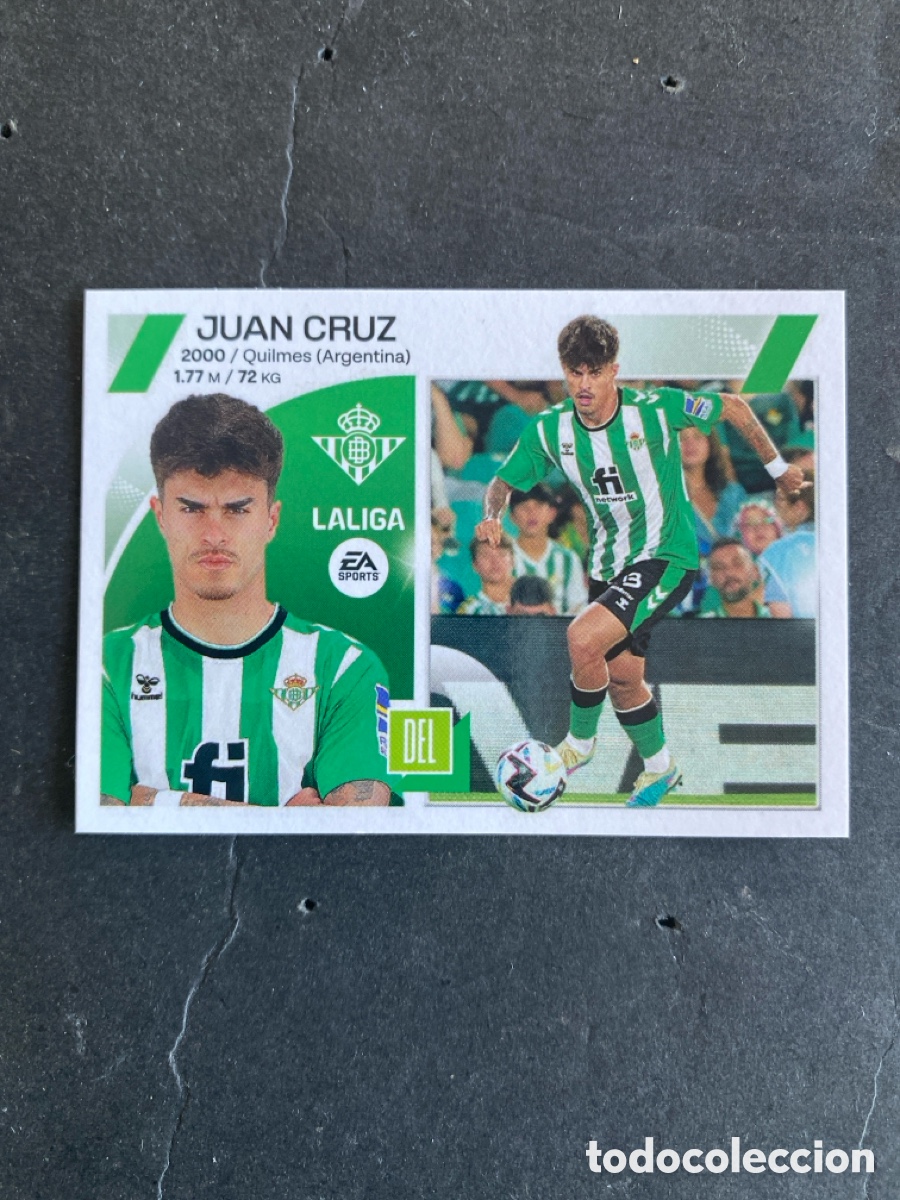 Cromos de f&uacute;tbol: Cromo liga 23/24 Betis N* 17 B