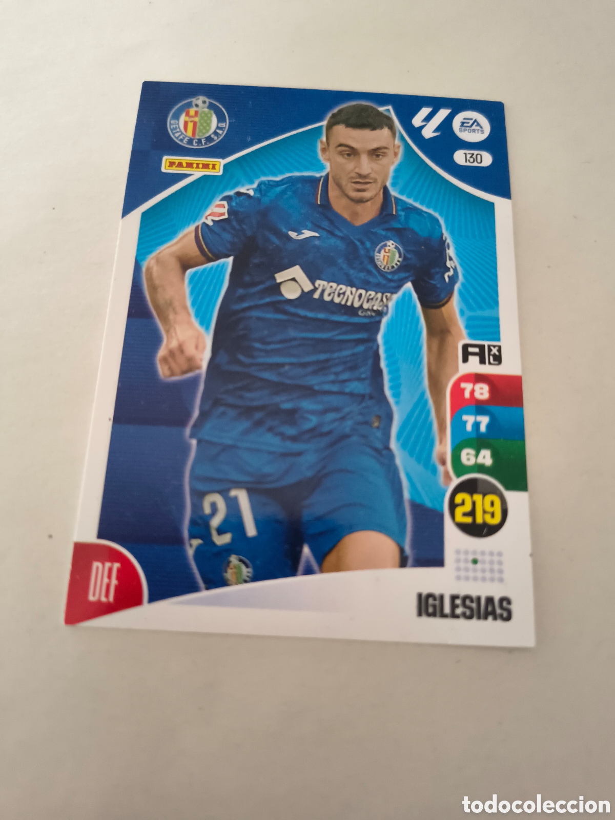 Cromos de f&uacute;tbol: ADRENALYN XL 2024-25 CROMO 130 IGLESIAS, GETAFE