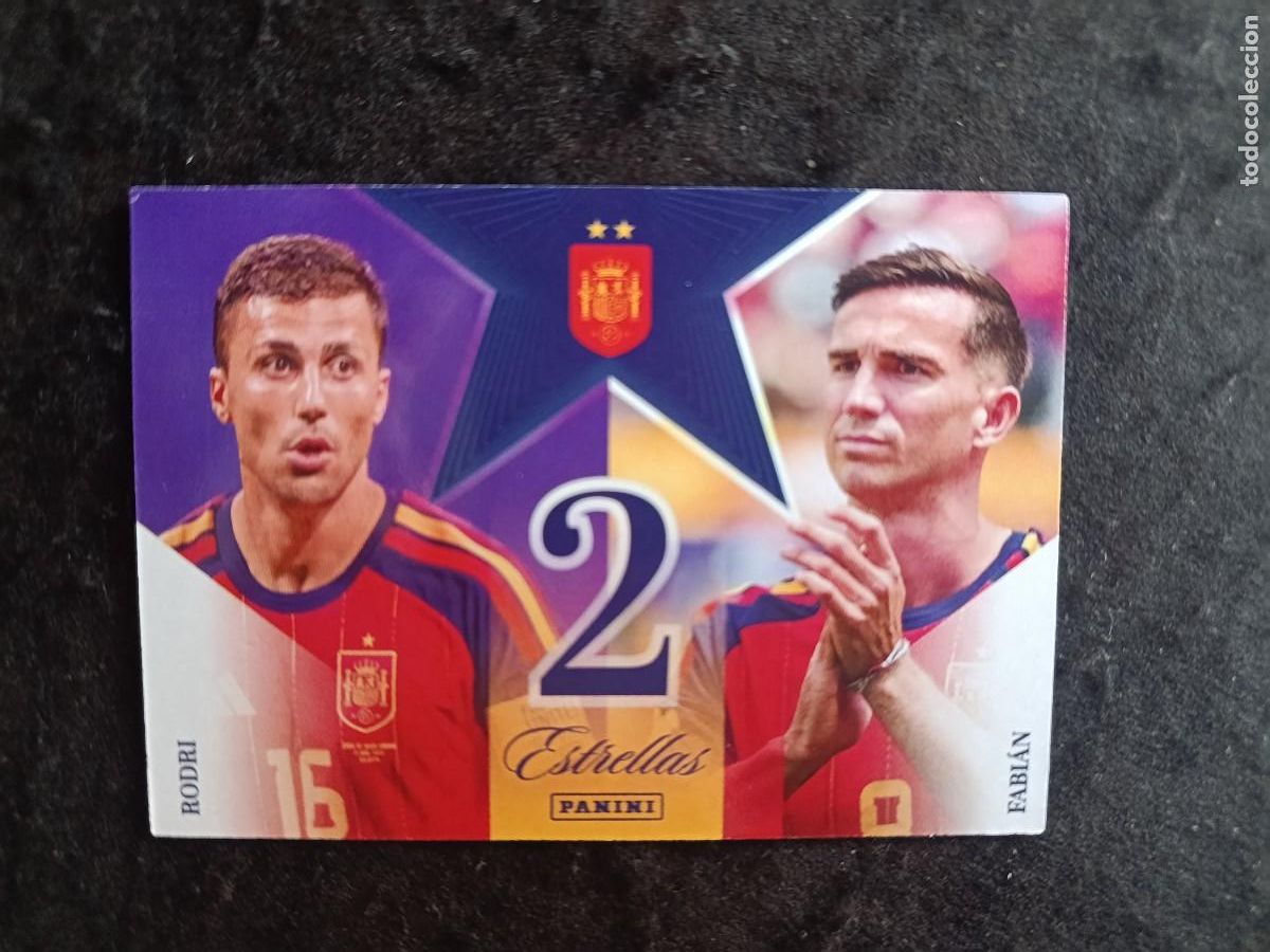 Figurine di Calcio: PANINI CLUB PASI&Oacute;N ESPA&Ntilde;A. #48 RODRI - FABI&Aacute;N &rdquo;2 ESTRELLAS&rdquo;