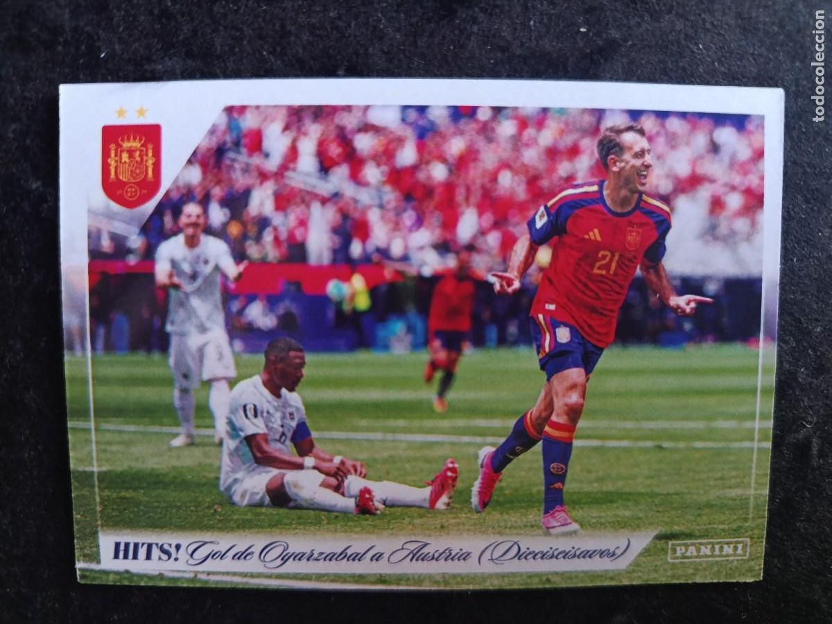 Cromos de Futebol: PANINI CLUB PASI&Oacute;N ESPA&Ntilde;A. #52 GOL DE OYARZABAL A AUSTRIA (DIECISEISAVOS) &rdquo;HITS&rdquo;