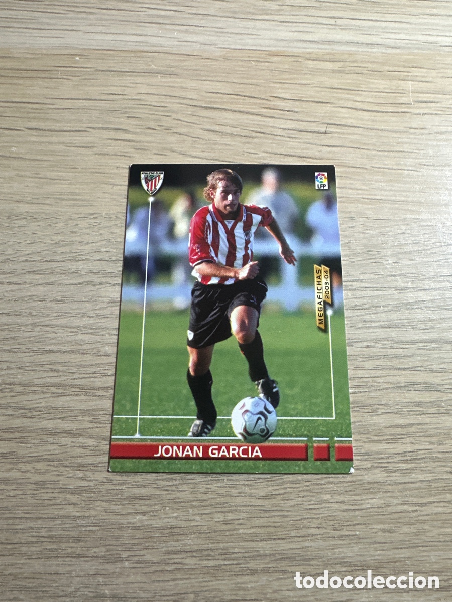Cromos de f&uacute;tbol: JONAN GARCIA n&ordm; 457 NUEVO FICHAJE ATHLETIC CLUB MEGAFICHAS 2003 2004 PANINI 03 04