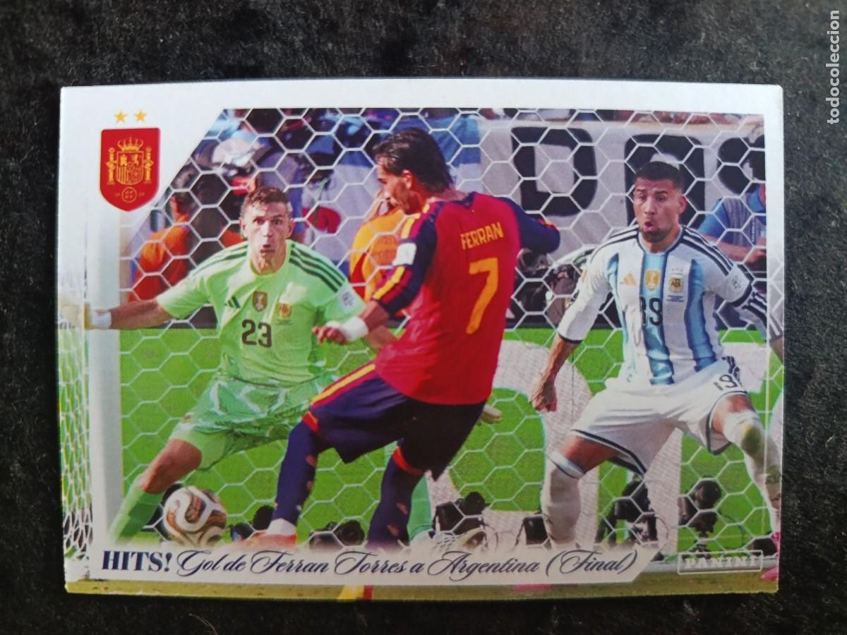 Figurine di Calcio: PANINI CLUB PASI&Oacute;N ESPA&Ntilde;A. #56 GOL DE FERRAN A ARGENTINA (FINAL) &rdquo;HITS&rdquo;
