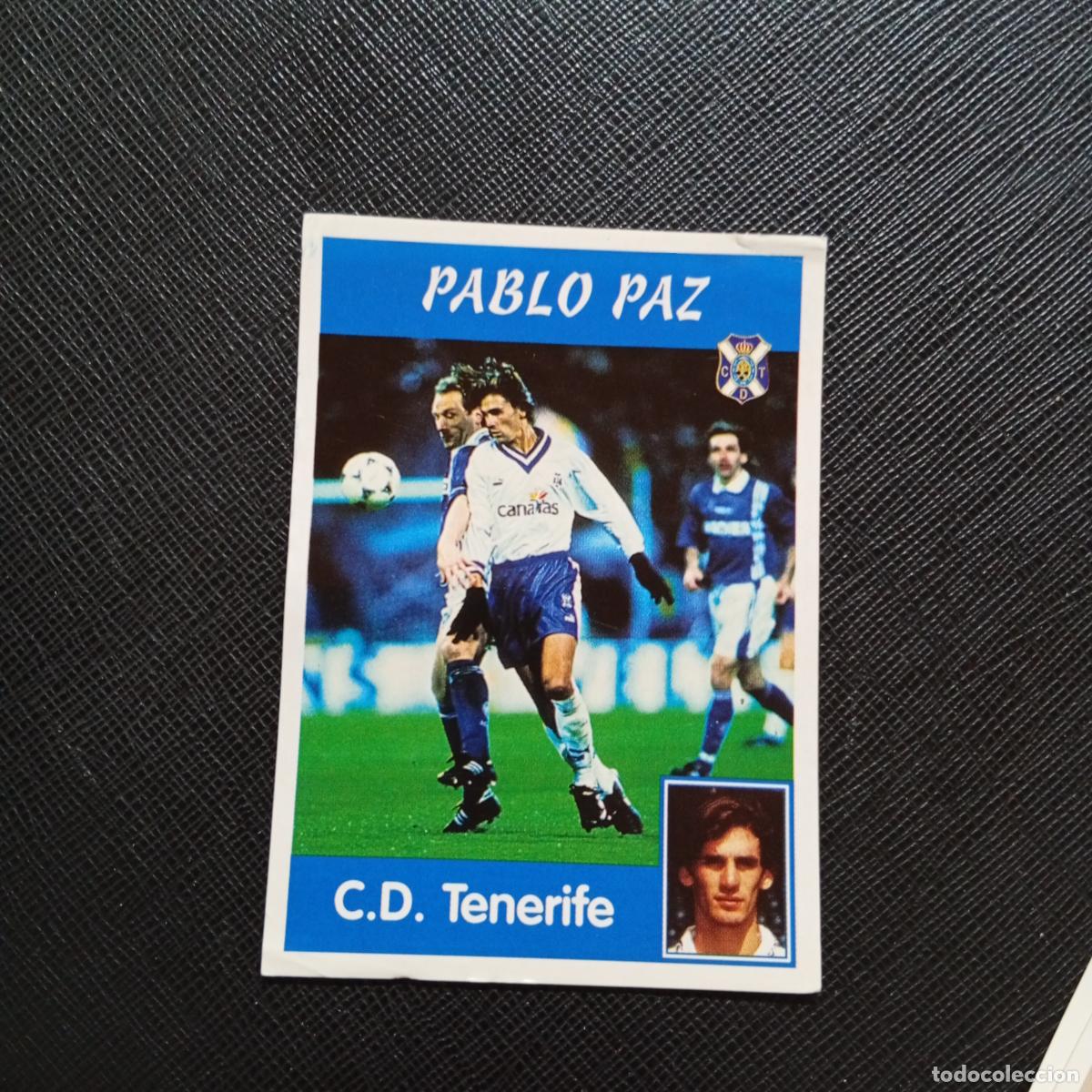 Figurine di Calcio: 147 PABLO PAZ TENERIFE PANINI 1997 1998 CROMO 97 98 FUTBOL - SIN PEGAR - A92 PG190
