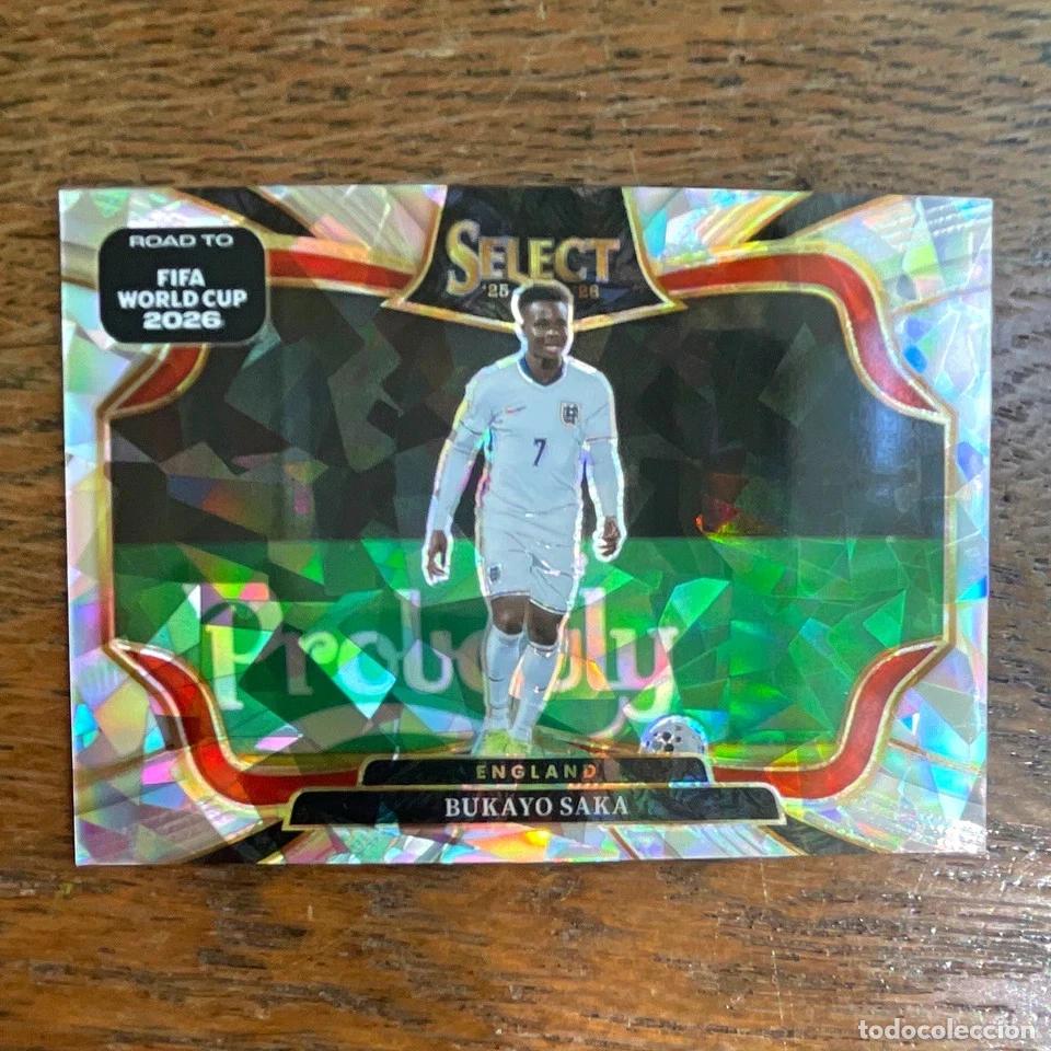 Cartes &agrave; collectionner de Football: Panini 2025-26 Select Road to World Cup Bukayo Saka England #245 Cracked Ice