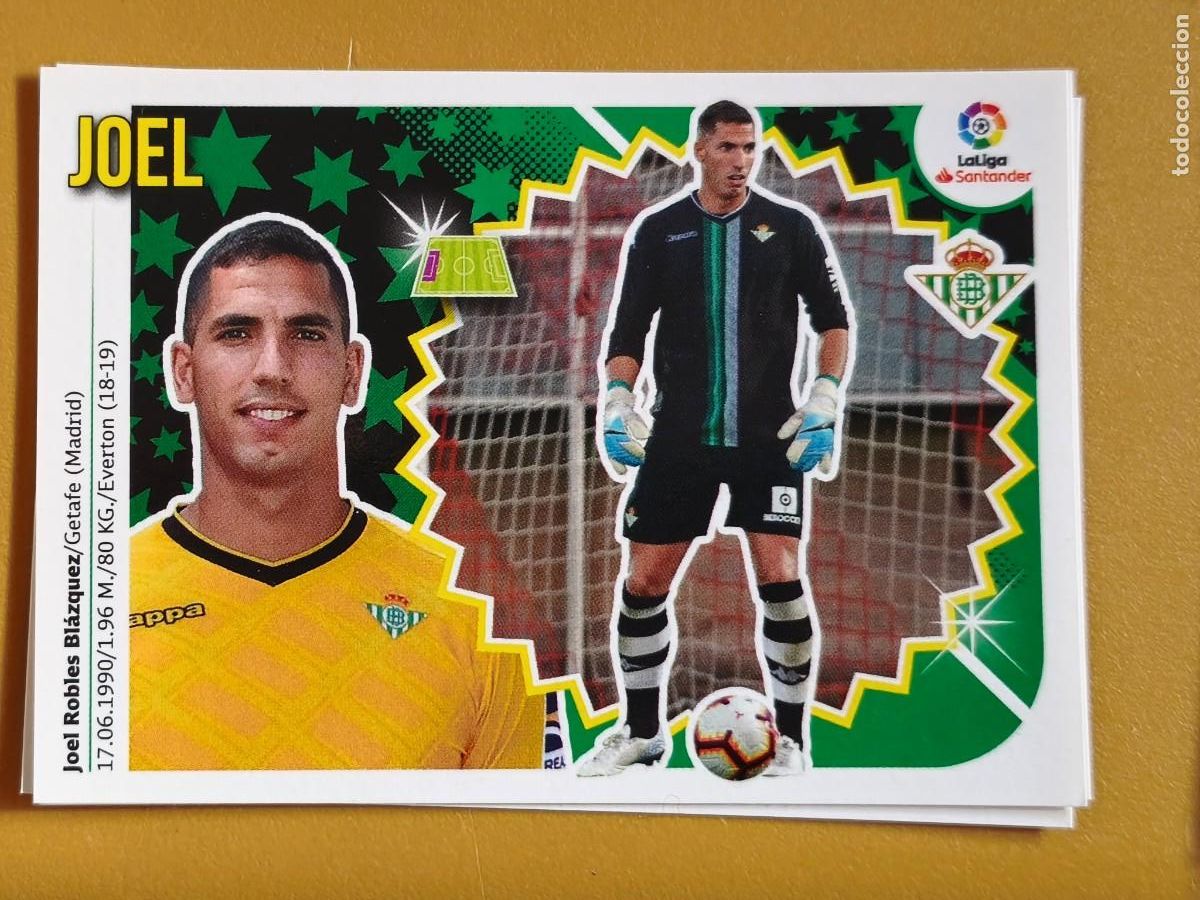 Cromos de f&uacute;tbol: joel, 2018 19 coloca - Foto 1