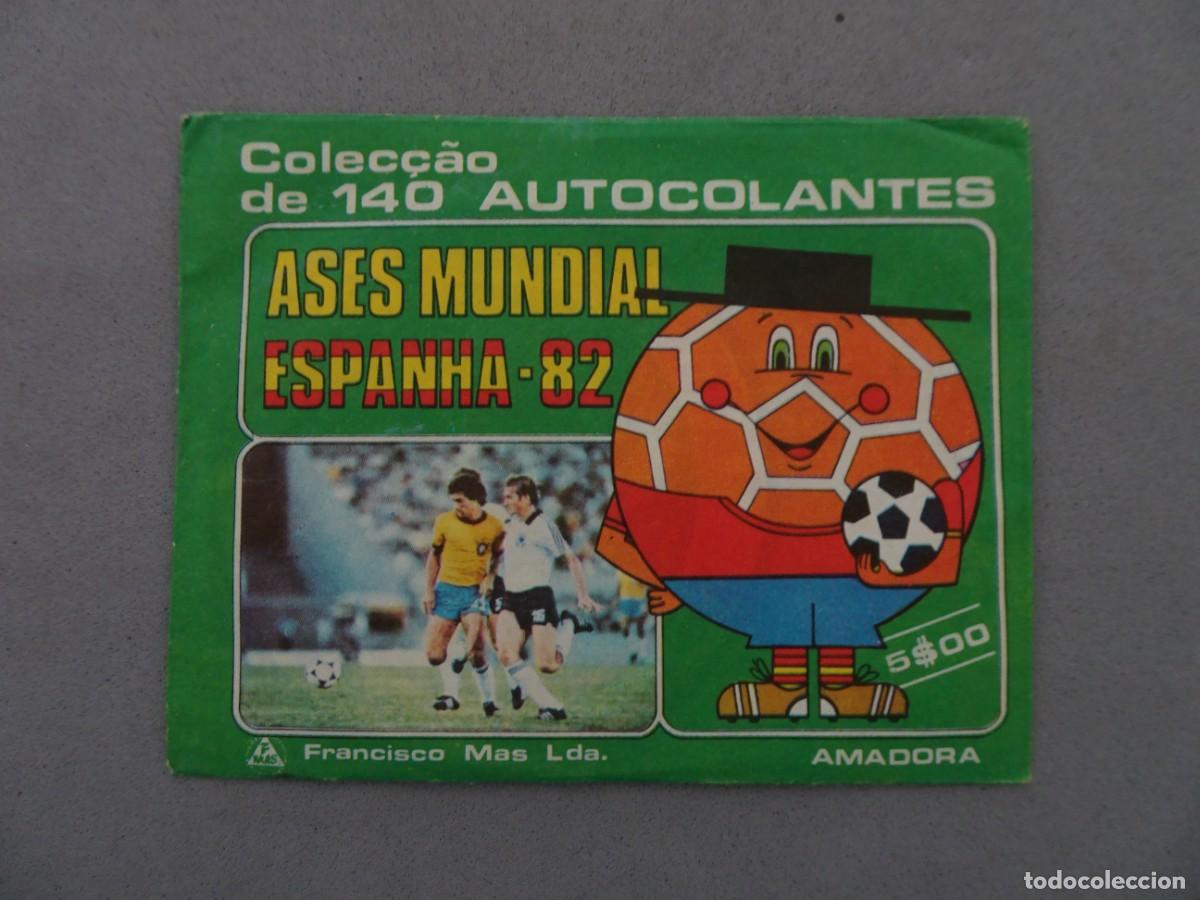Cromos de f&uacute;tbol: Sobre cromos sin abrir - cartera cromos cerrada - Ases Mundial Espanha 82
