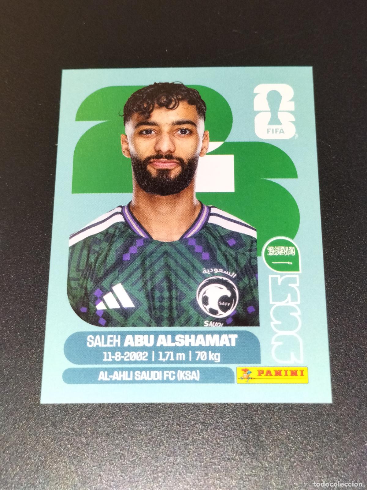 Cromos de f&uacute;tbol: KSA 14 ABU ALSHAMAT ARABIA SAUDI CROMOS STICKER MUNDIAL 26 2026 FIFA WORLD CUP PANINI