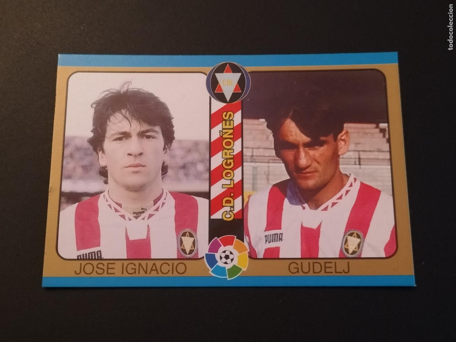 Cromos de f&uacute;tbol: 140 JOSE IGNACIO GUDELJ LOGRO&Ntilde;ES CROMOS MUNDICROMO LIGA FUTBOL TOTAL 94 95 1994 1995