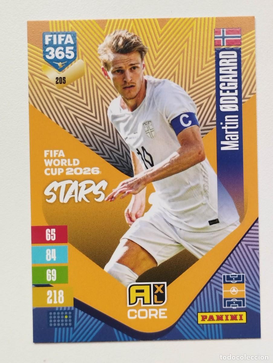 Cromos de f&uacute;tbol: CROMO CARD ADRENALYN FIFA 365 2026 2027 27 FIFA WORLD CUP STARS MARTIN ODEGAARD 205 NORUEGA