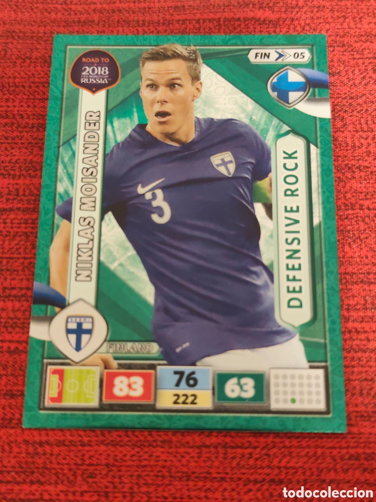 Cromos de f&uacute;tbol: FIN_05 MOISANDER FINLANDIA ADRENALYN XL ROAD TO RUSSIA 2018