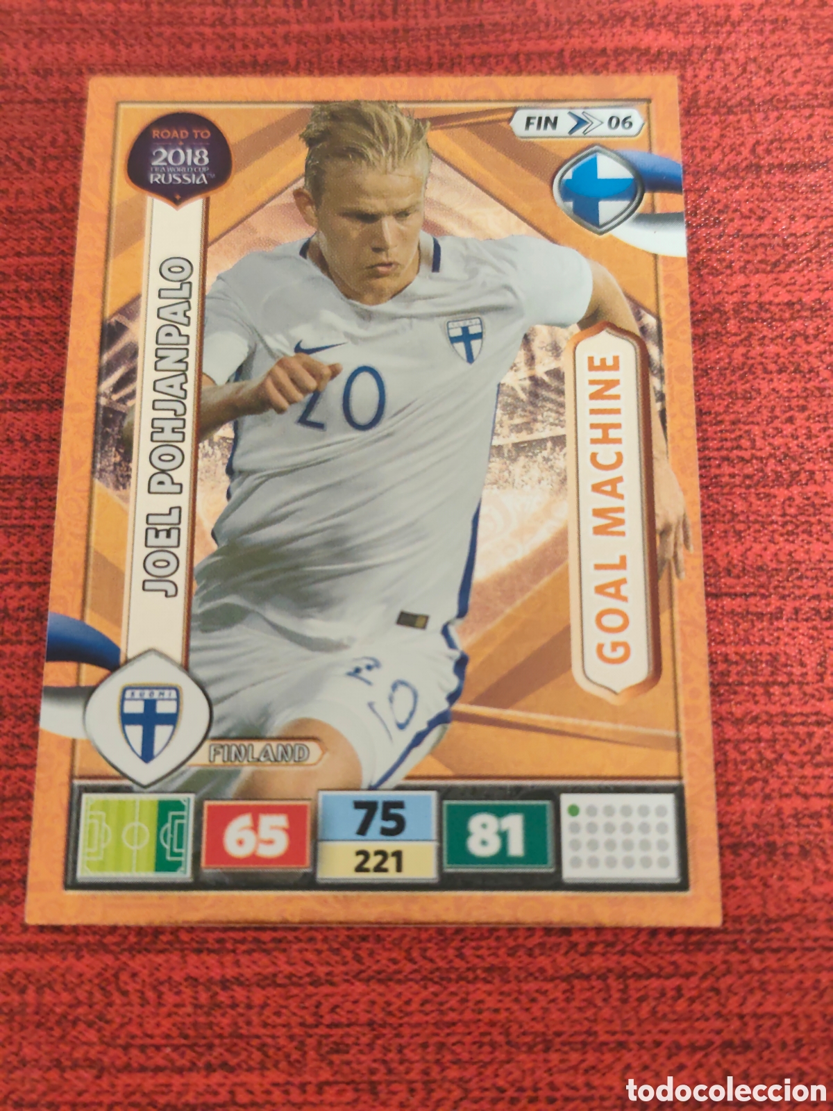 Cromos de f&uacute;tbol: FIN_06 POHJANPALO FINLANDIA ADRENALYN XL ROAD TO RUSSIA 2018