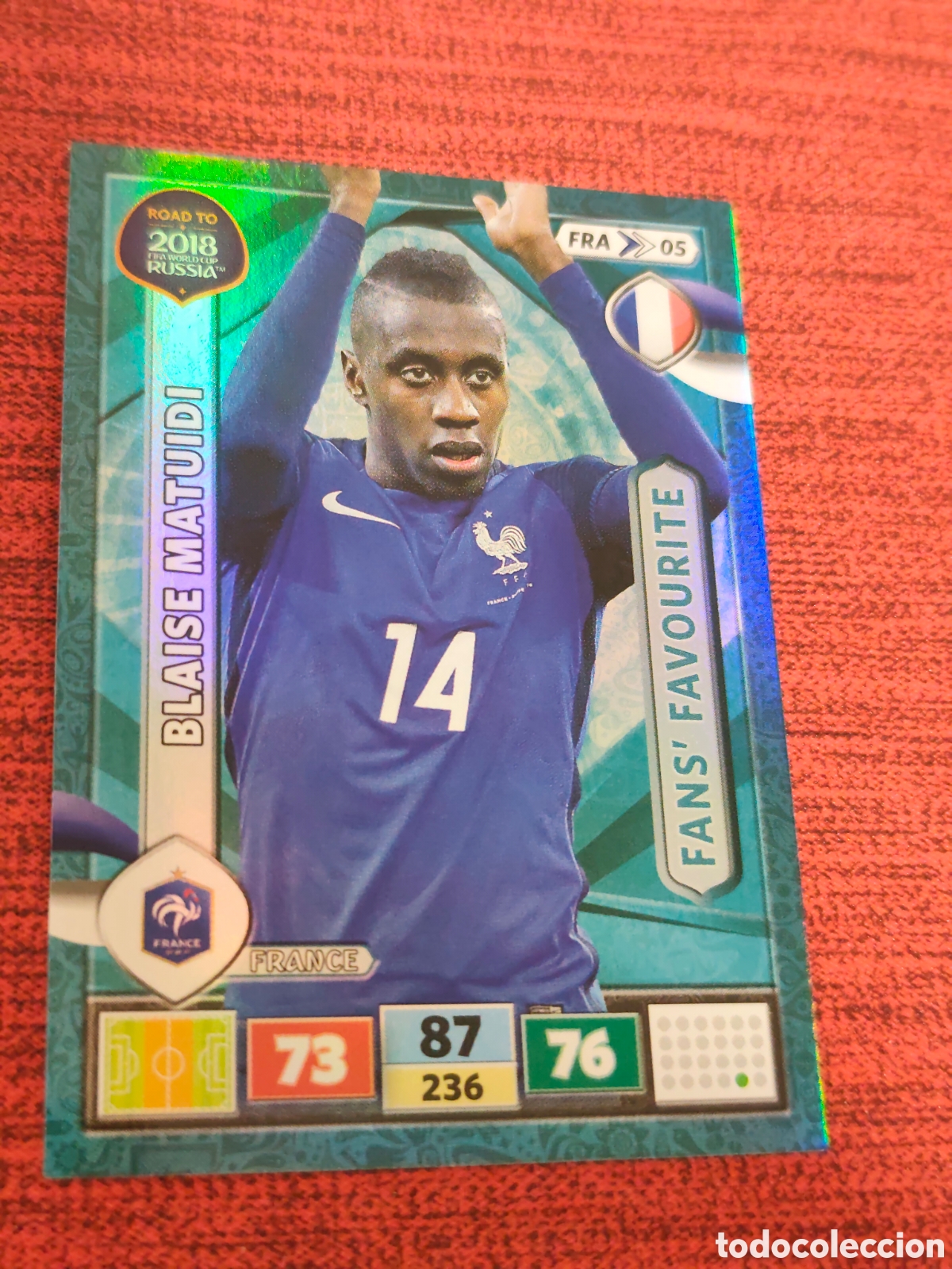 Cromos de Futebol: FRA_05 MATUIDI FRANCIA ADRENALYN XL ROAD TO RUSSIA 2018