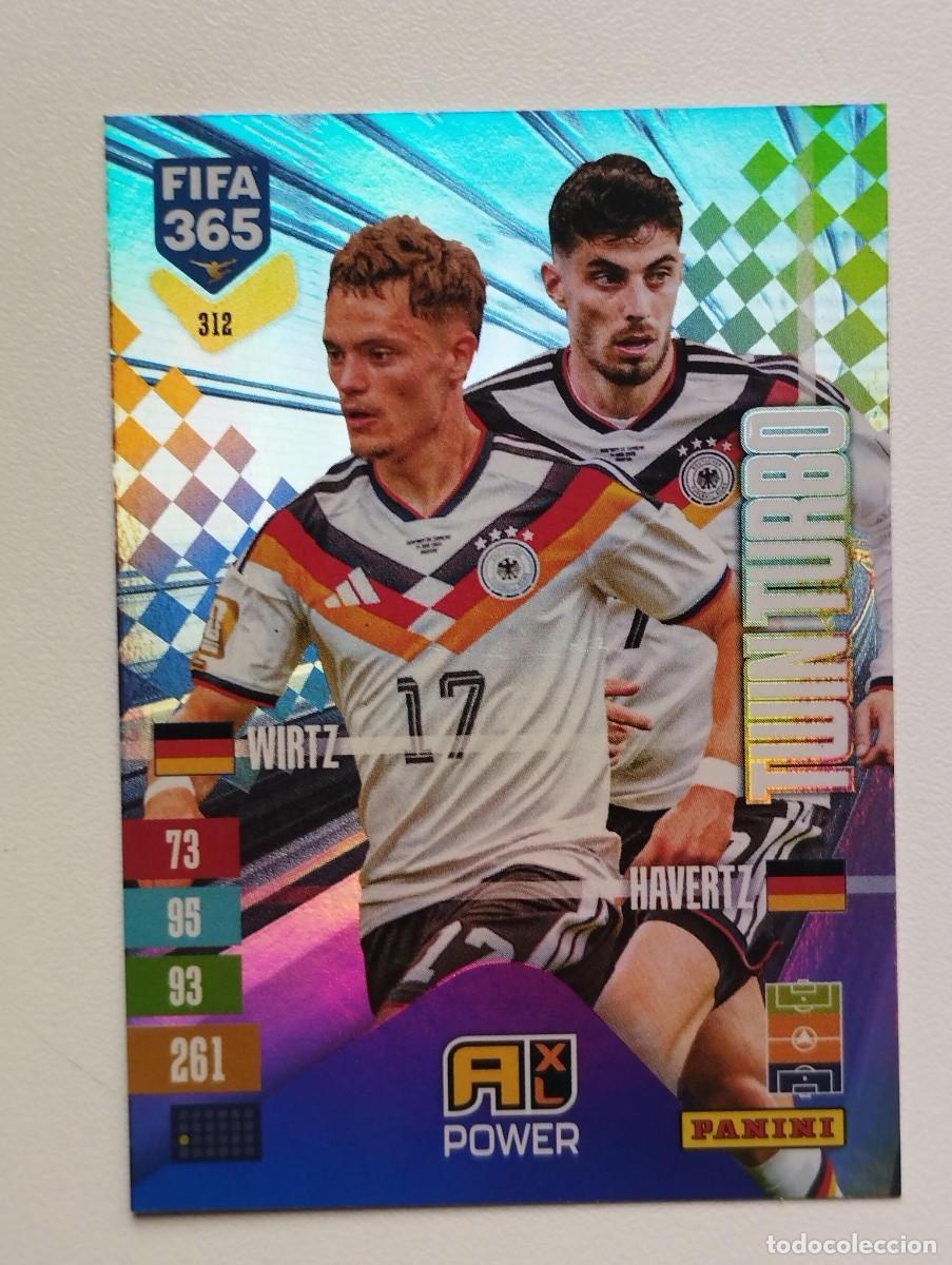 Cromos de f&uacute;tbol: CROMO CARD ADRENALYN FIFA 365 2026 2027 26 27 TWIN TURBO FLORIAN WIRTZ KAI HAVERTZ 312 ALEMANIA