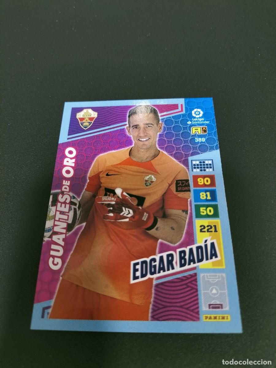 Fu&szlig;ball-Sticker: 1 CROMO FICHA PANINI ADRENALYN 2022-2023 22-23 ELCHE C.F 389 EDU BADIA ( GUANTES DE ORO